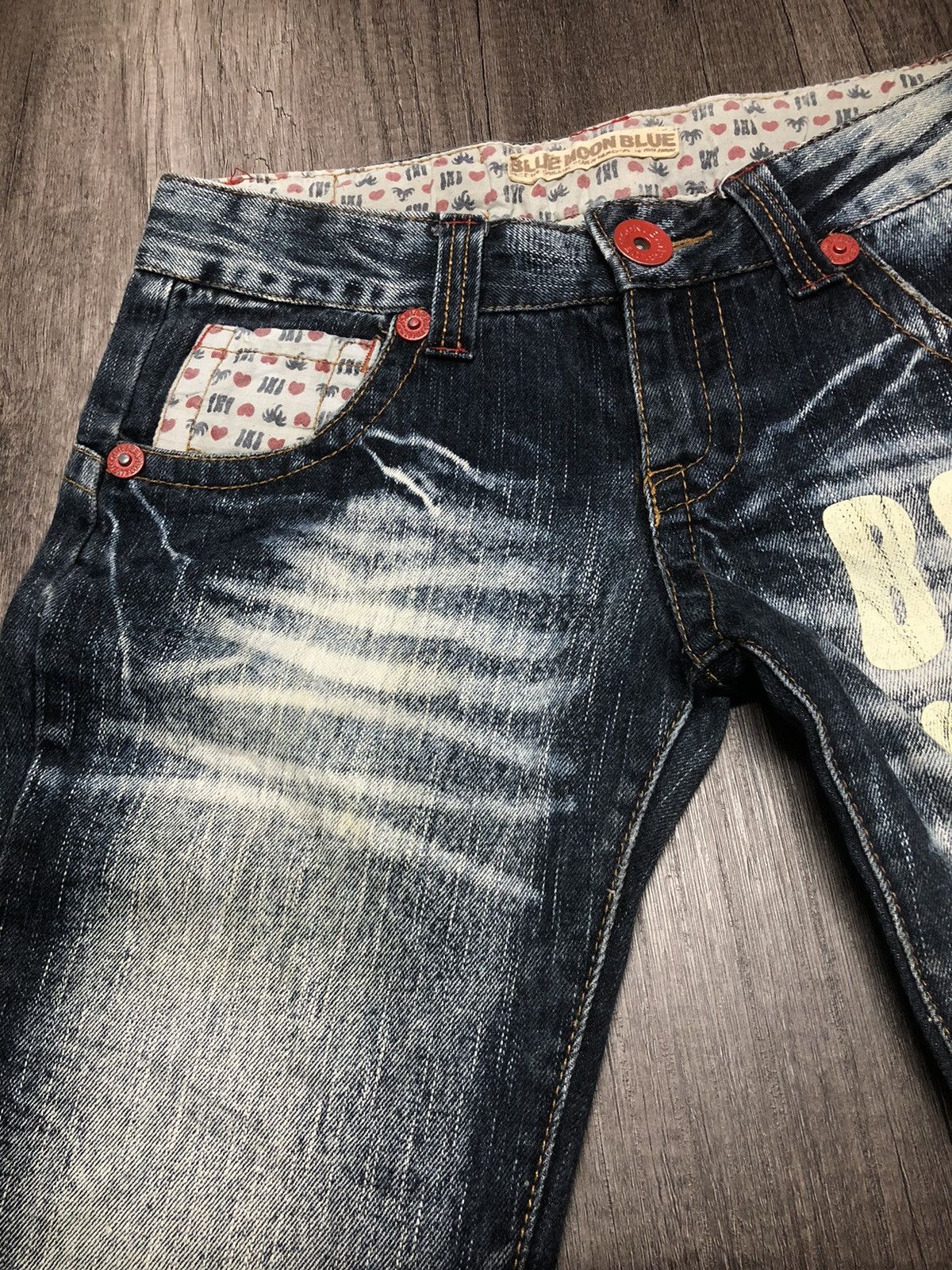Blue Blue Japan × Japanese Brand × Vintage VINTAGE BLUE MOON BLUE SURF JEANS UNISEX DESIGN Size US 31 - 9 Thumbnail