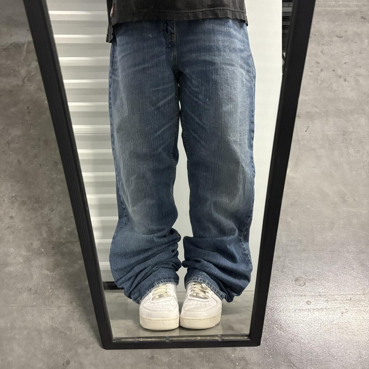 Vintage Crazy Vintage Y2K/2000s Baggy Grunge Wideleg Medium Wash Denim Jeans! Size US 38 / EU 54 - 1 Thumbnail