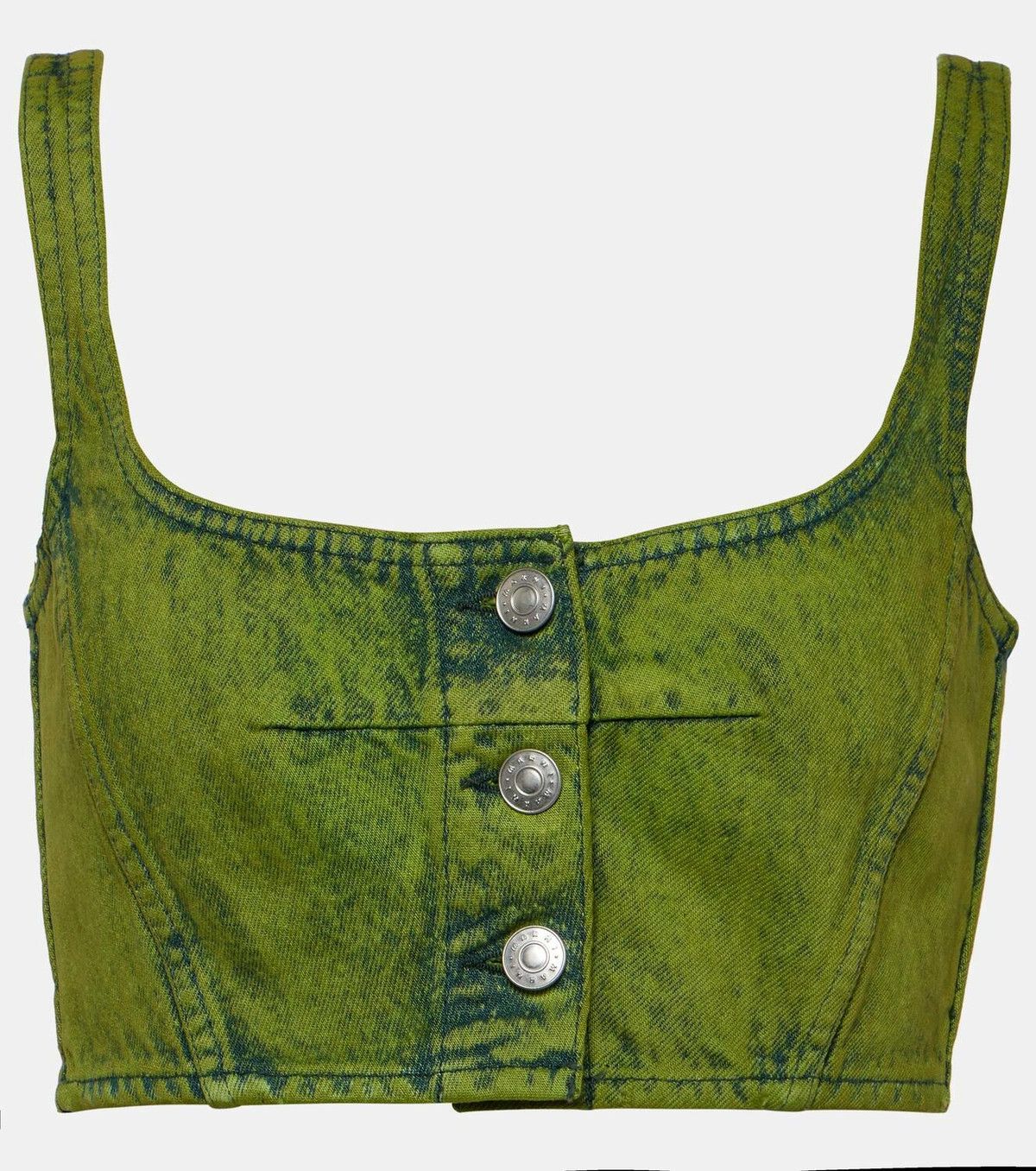 Marni o1y1125 Crop Top in Green Size XS / US 0-2 / IT 36-38 - 1 Thumbnail