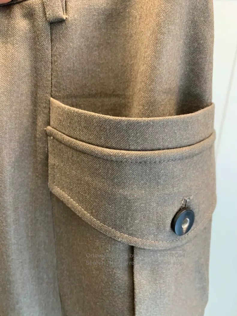 Brunello Cucinelli Brunello Cucinelli Khaki Wool Casual Pants Size 27" / US 4 / IT 40 - 6 Thumbnail