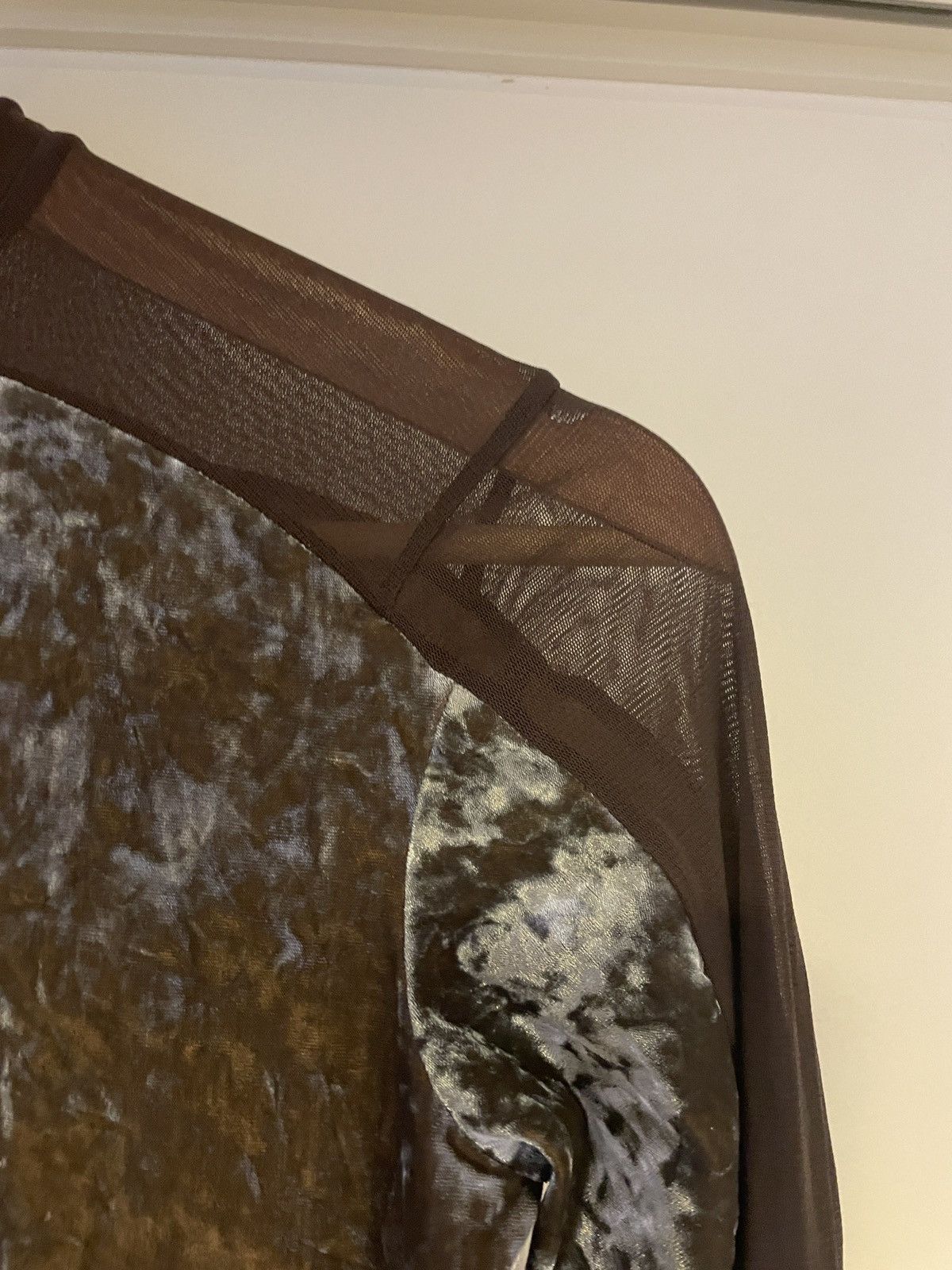 HATRA Brown Velvet Top Size XS / US 0-2 / IT 36-38 - 6 Thumbnail