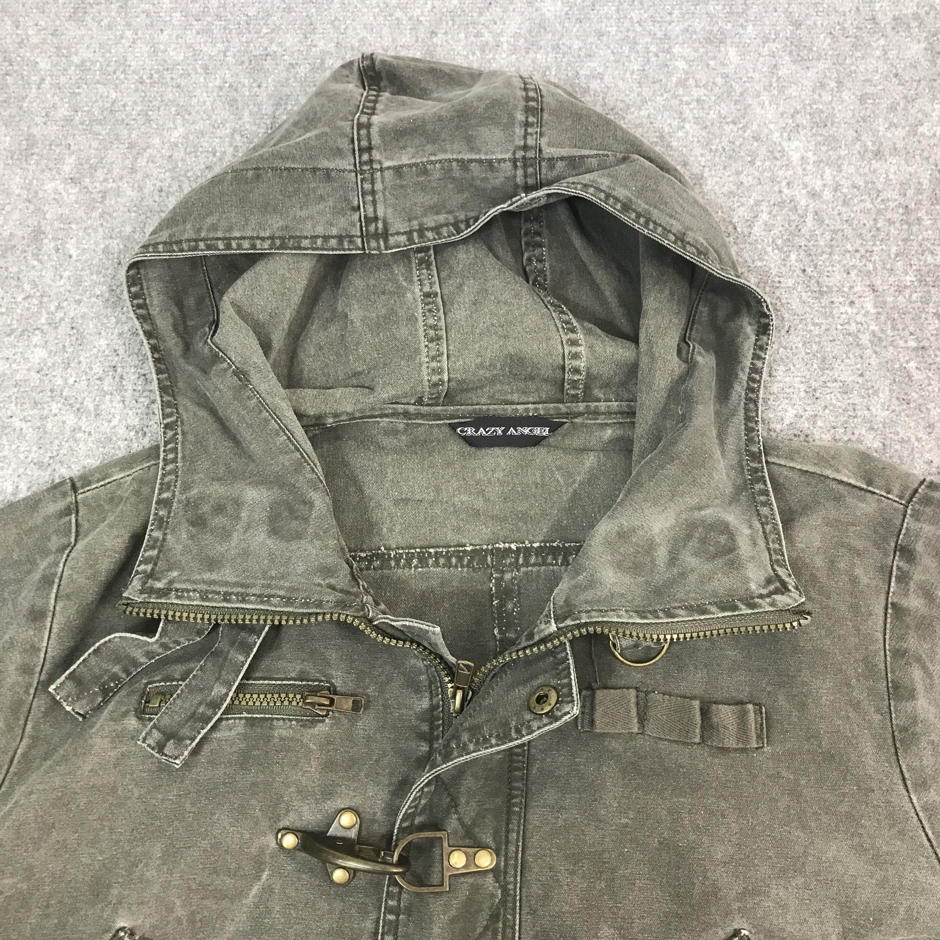 Japanese Brand × KMRii Japan crazy angel Black Faded Style Hoodie jacket Size US L / EU 52-54 / 3 - 7 Thumbnail