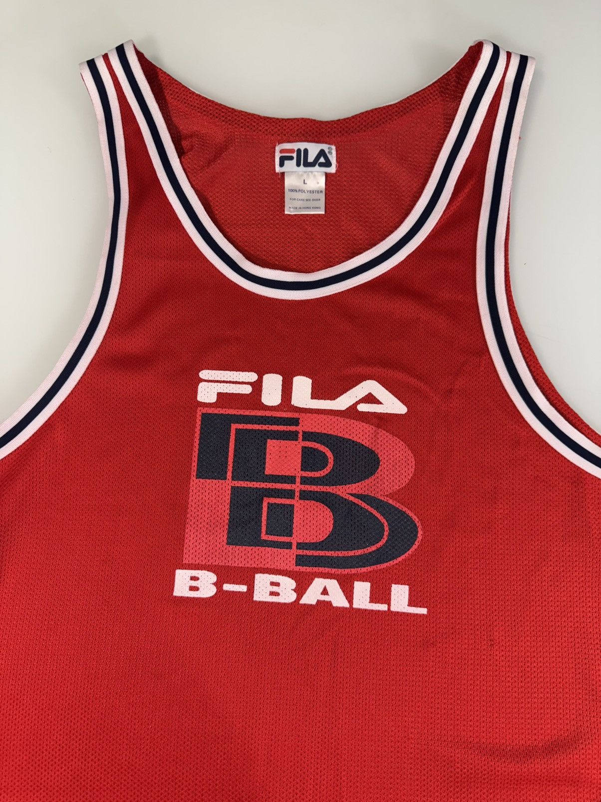 Fila × Japanese Brand × Vintage FILA GRAIL “B-Ball” size Large mint made in Hong Kong 🇭🇰 Size US L / EU 52-54 / 3 - 8 Thumbnail