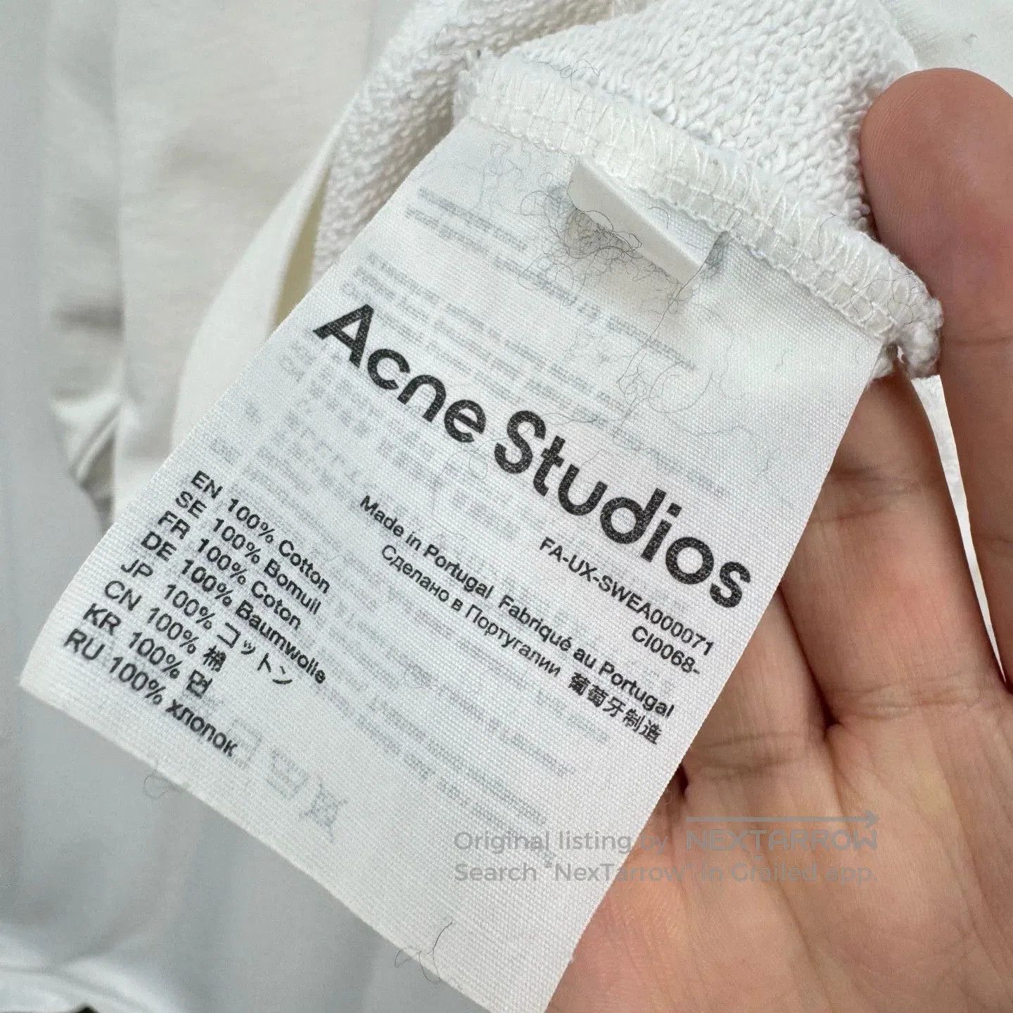 Acne Studios Acne Studios Laser Smiley Sweatshirt. Size US M / EU 48-50 / 2 - 6 Thumbnail