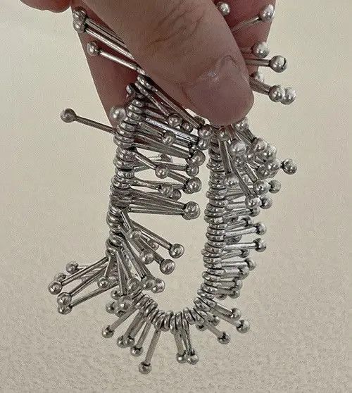Jewelry Avant Garde Seaweed Fringe Bracelet Chain Aesthetic y2k Size ONE SIZE - 4 Thumbnail