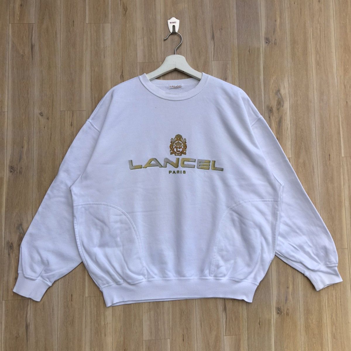 Lancel × Vintage Vintage Lancel Paris Pullover Sweatshirt Size L / US 10 / IT 46 - 1 Thumbnail
