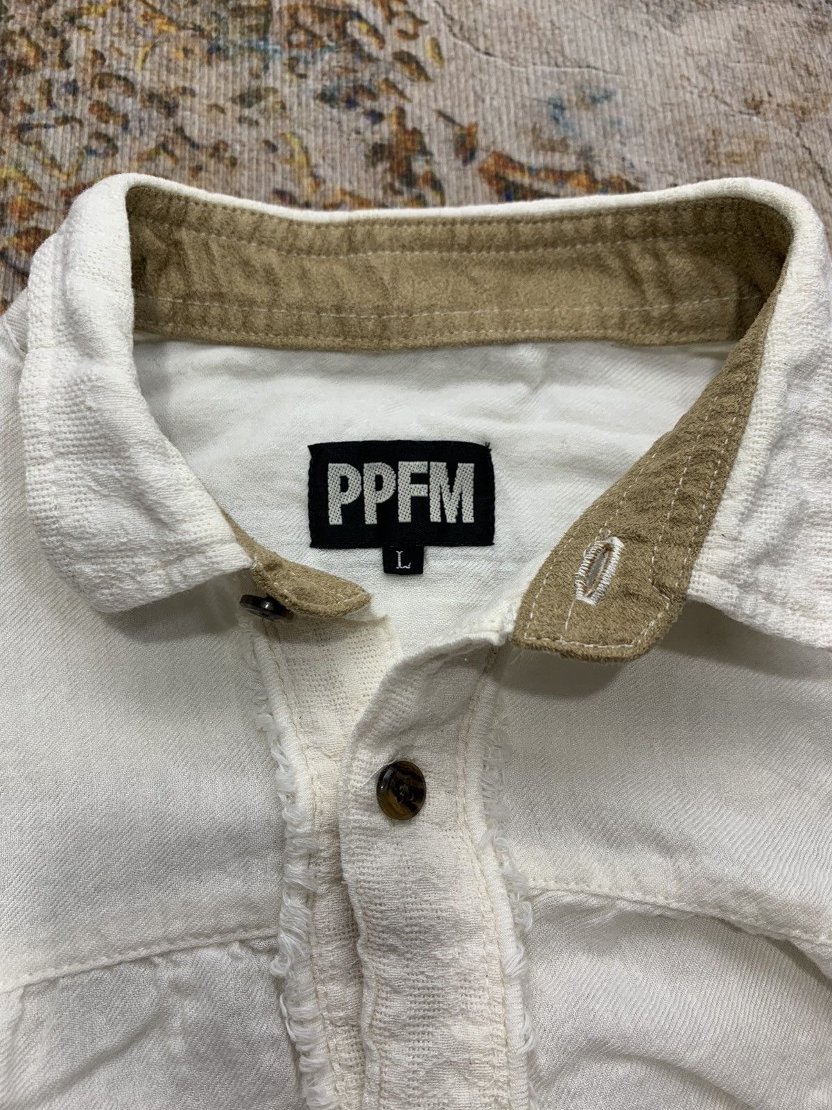 PPFM SICK JAPANESE PPFM TIE BUTTON SHIRT PUNK STYLE Size US L / EU 52-54 / 3 - 4 Thumbnail