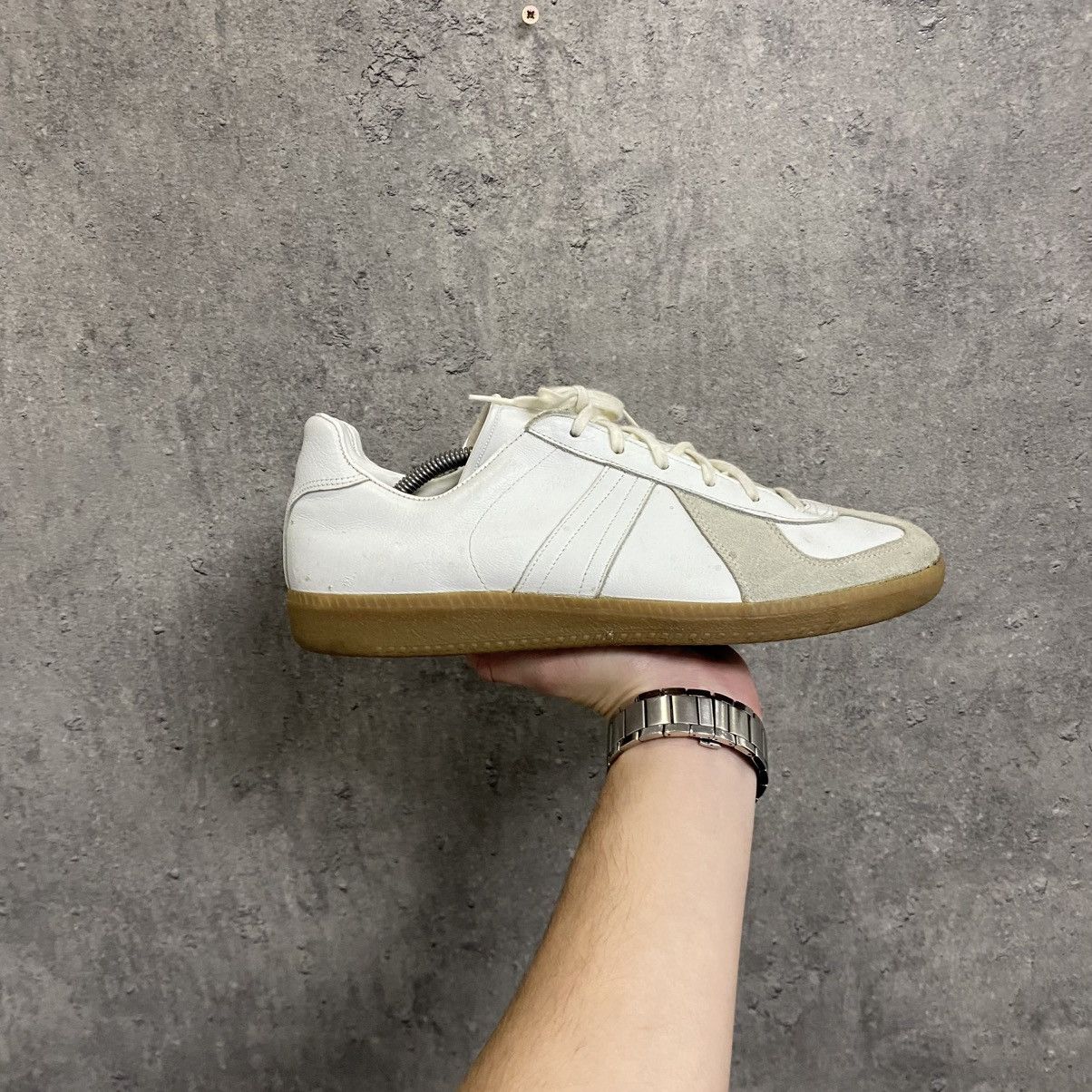 Vintage GAT BW Sport 275 Army Trainer Bundeswehr Leather Sneakers Size US 10.5 / EU 43-44 - 1 Thumbnail