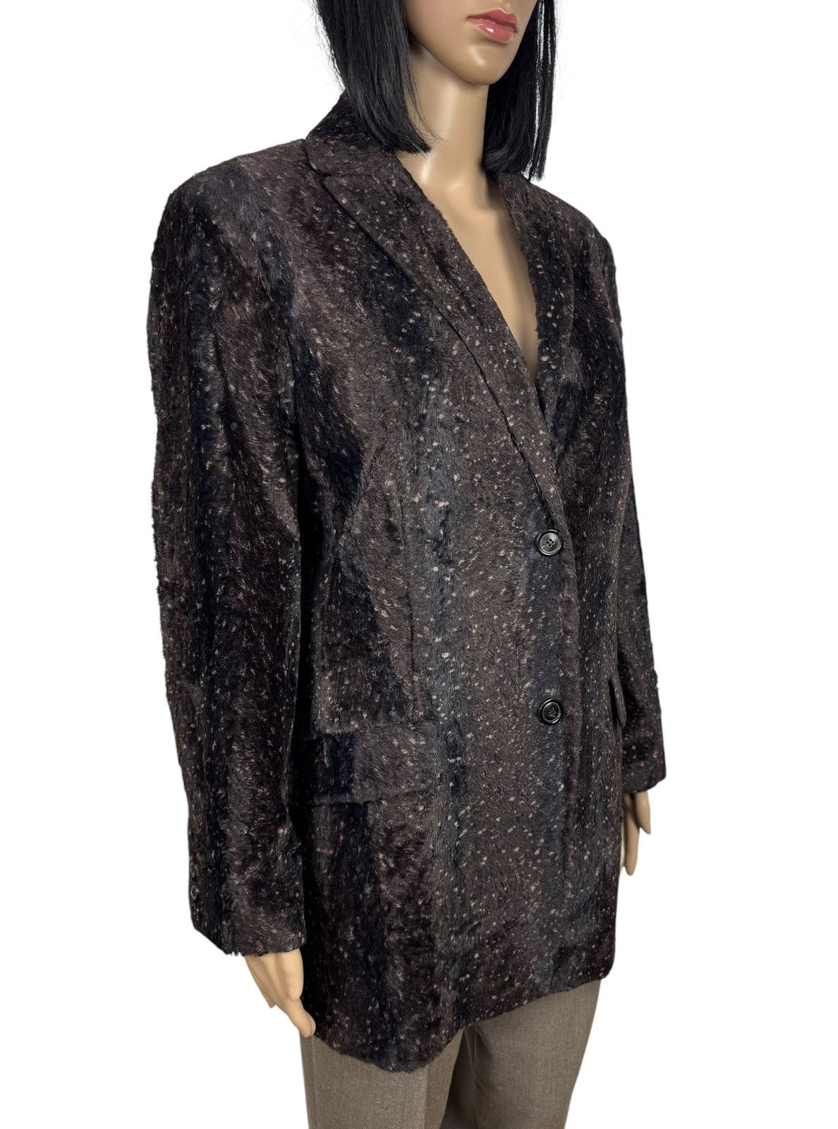 ZAPA Zapa Faux Fur Coat Cotton-Viscose Printed size US16 IT50 Size XXL / US 16-18 / IT 52-54 - 4 Thumbnail