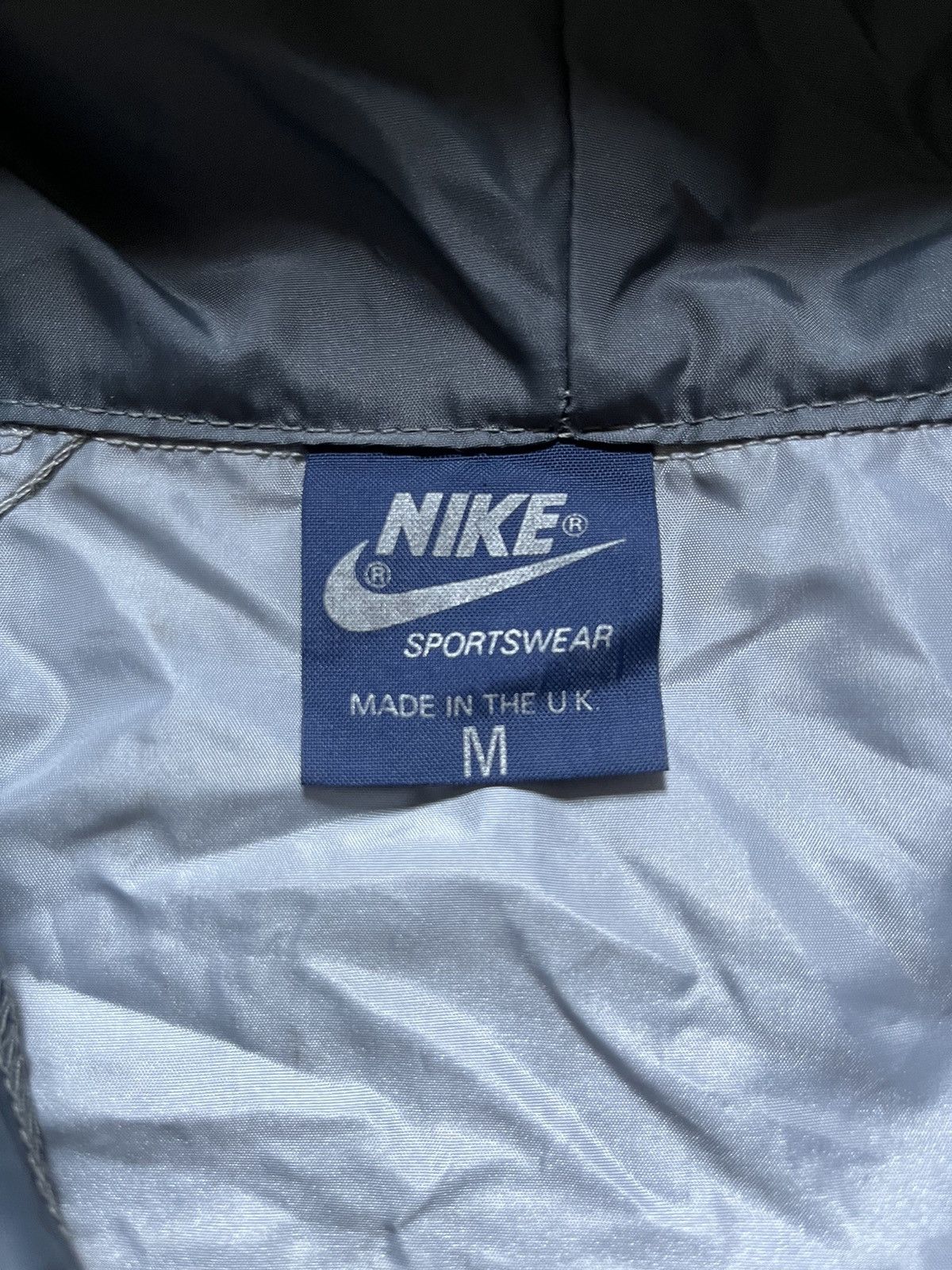 Nike RARE🔥 90s Nike Nylon Track Jacket Made In UK Mini Swoosh USA Size US S / EU 44-46 / 1 - 3 Thumbnail