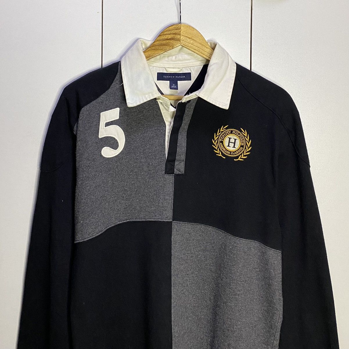 Tommy Hilfiger Tommy Hilfiger Polo Sweatshirt | Black Medium Size US M / EU 48-50 / 2 - 4 Thumbnail
