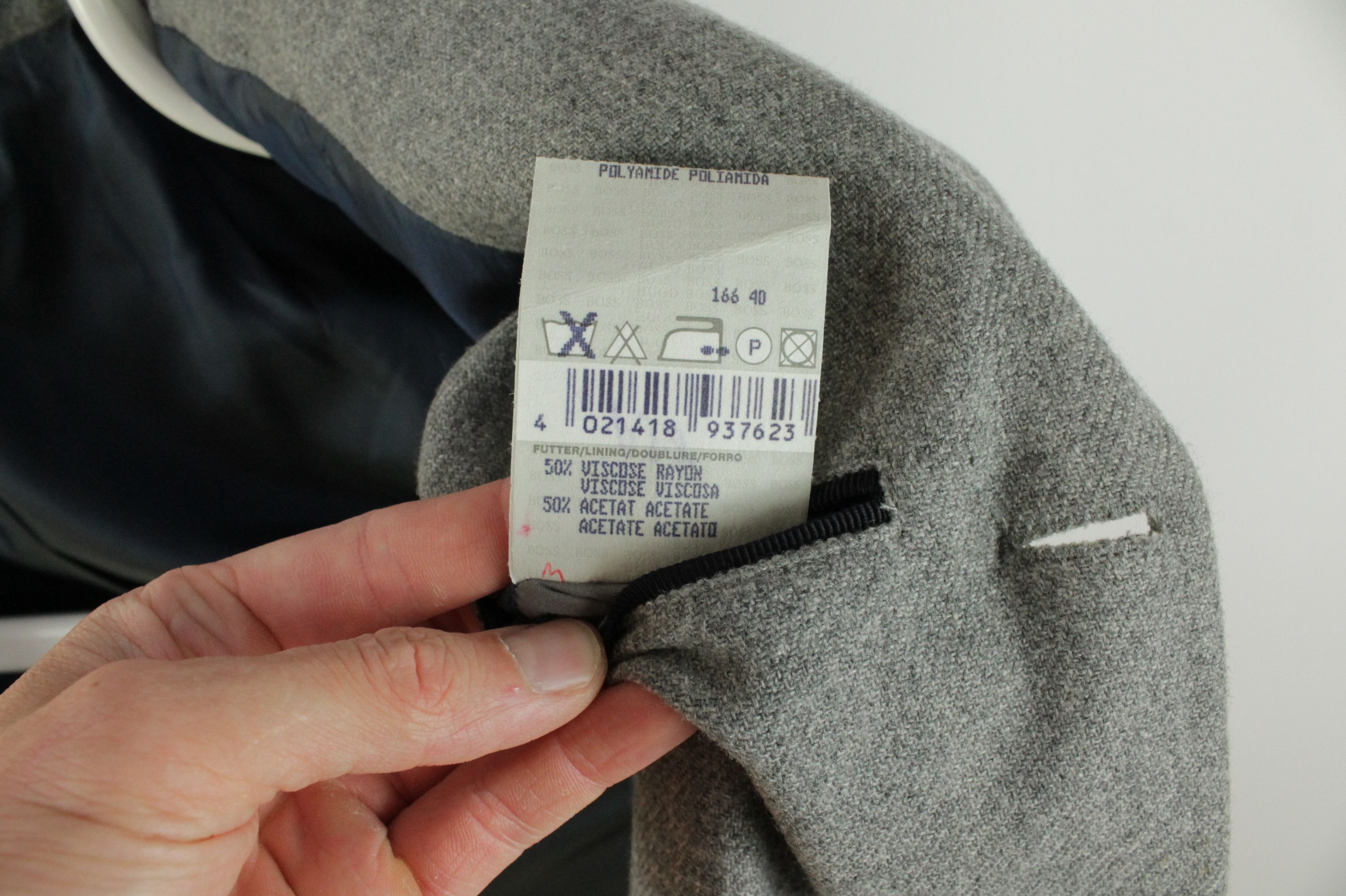 Hugo Boss Vintage Hugo Boss Gray Fleece Wool Sport Coat Blazer Jacket Size US M / EU 48-50 / 2 - 10 Thumbnail