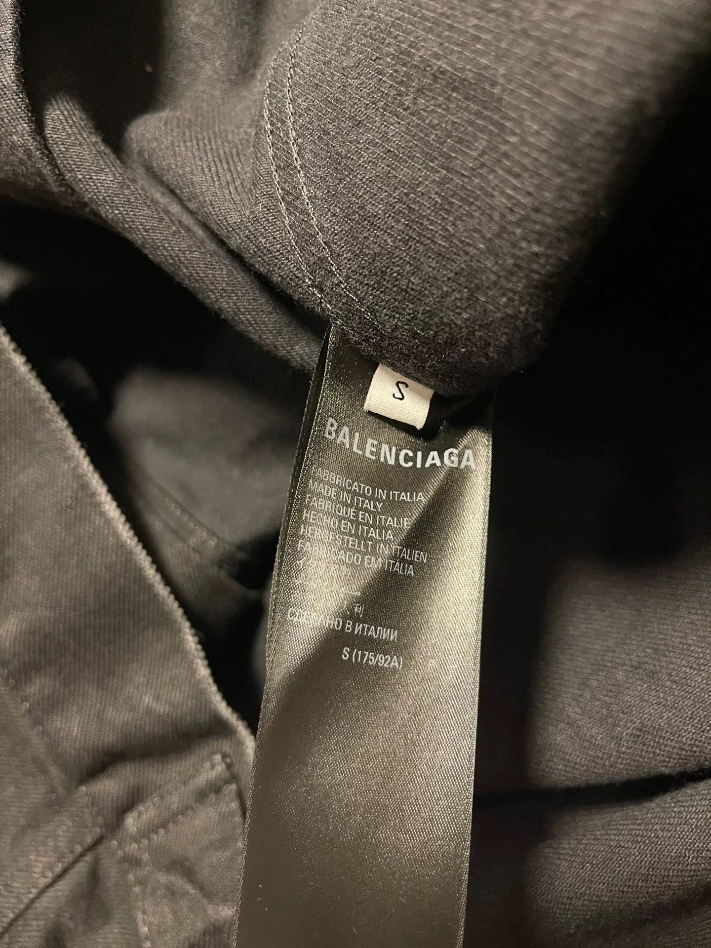 Balenciaga balenciaga faded black denim jacket size S Size US S / EU 44-46 / 1 - 6 Thumbnail