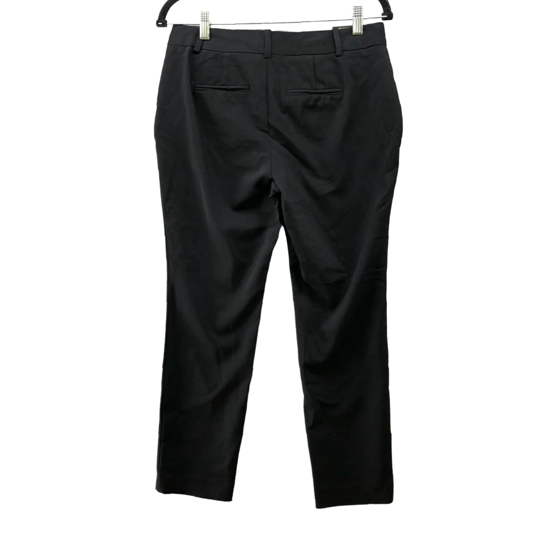 Banana Republic Banana Republic Jackson Fit Dress Pants Womens 2S Black Slim Straight Mid Rise Size 26" / US 2 / IT 38 - 2 Thumbnail