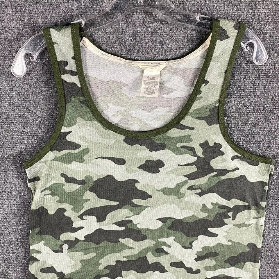 Lucky Brand Lucky Brand Tank Top Women's Large Casual Camouflage Size L / US 10 / IT 46 - 2 Thumbnail