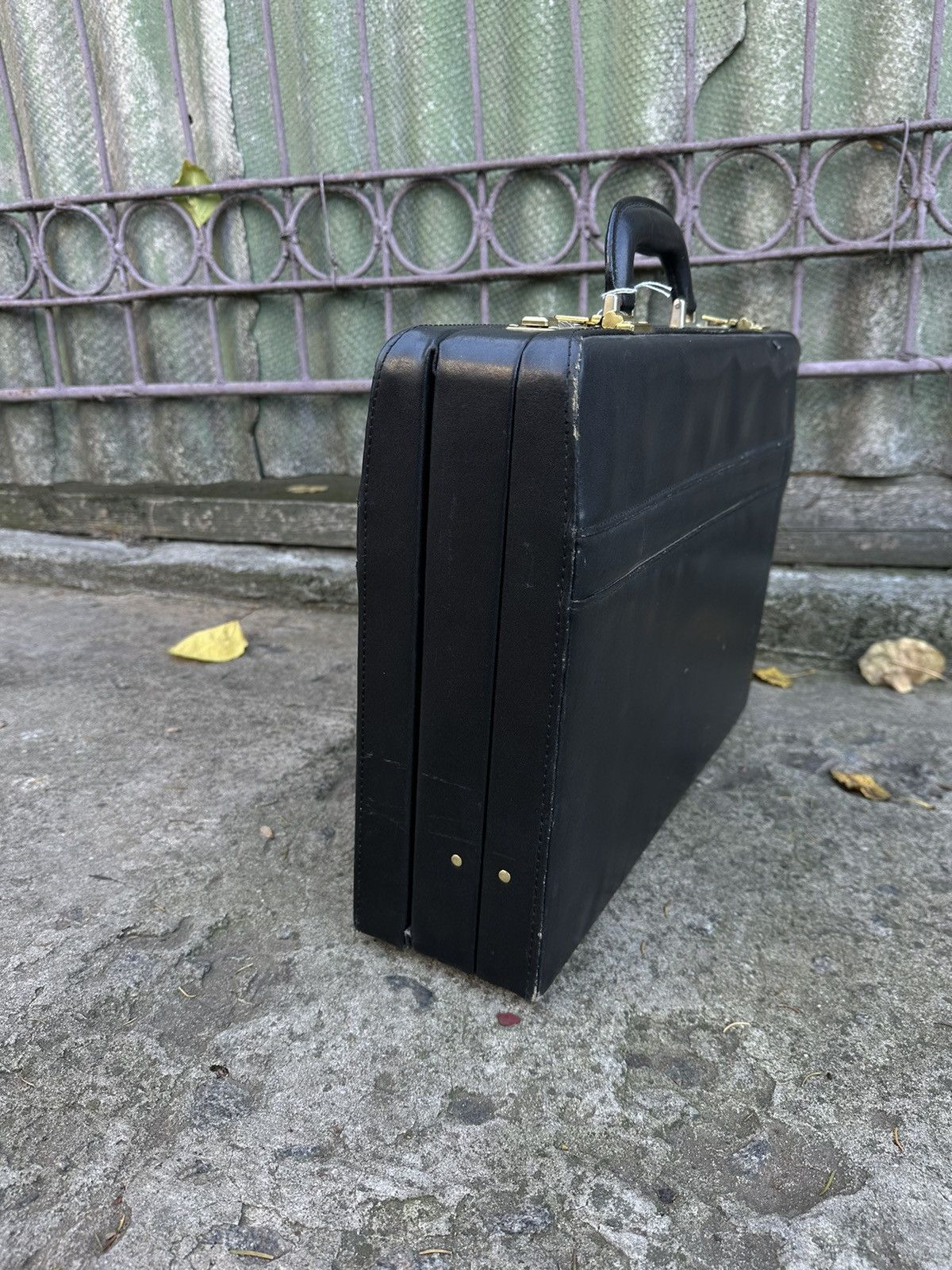 Leather × Vintage 1960/70s Sterling Combination Lock Leather Briefcase Size ONE SIZE - 9 Thumbnail