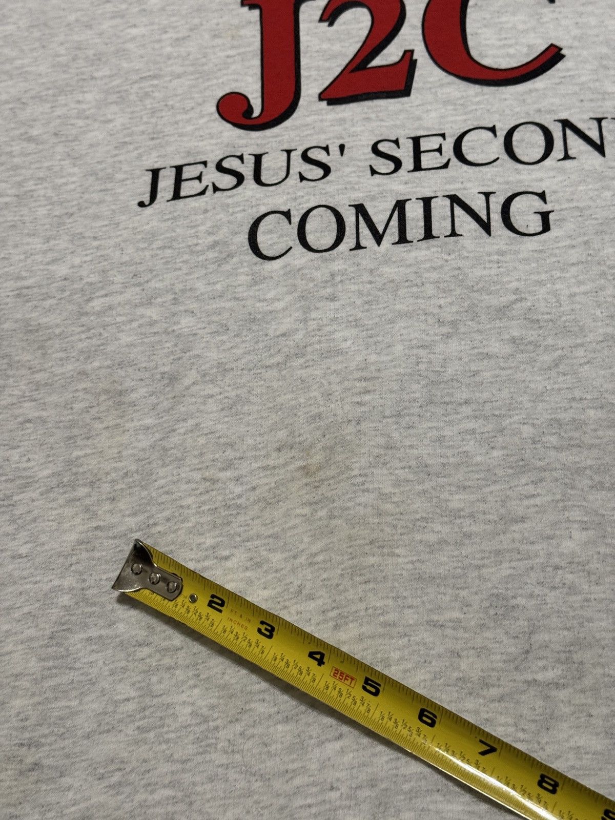 Hanes Vintage Jesus Second Coming Y2K 90s Jesus Boxy Sweatshirt Size US XXL / EU 58 / 5 - 7 Thumbnail