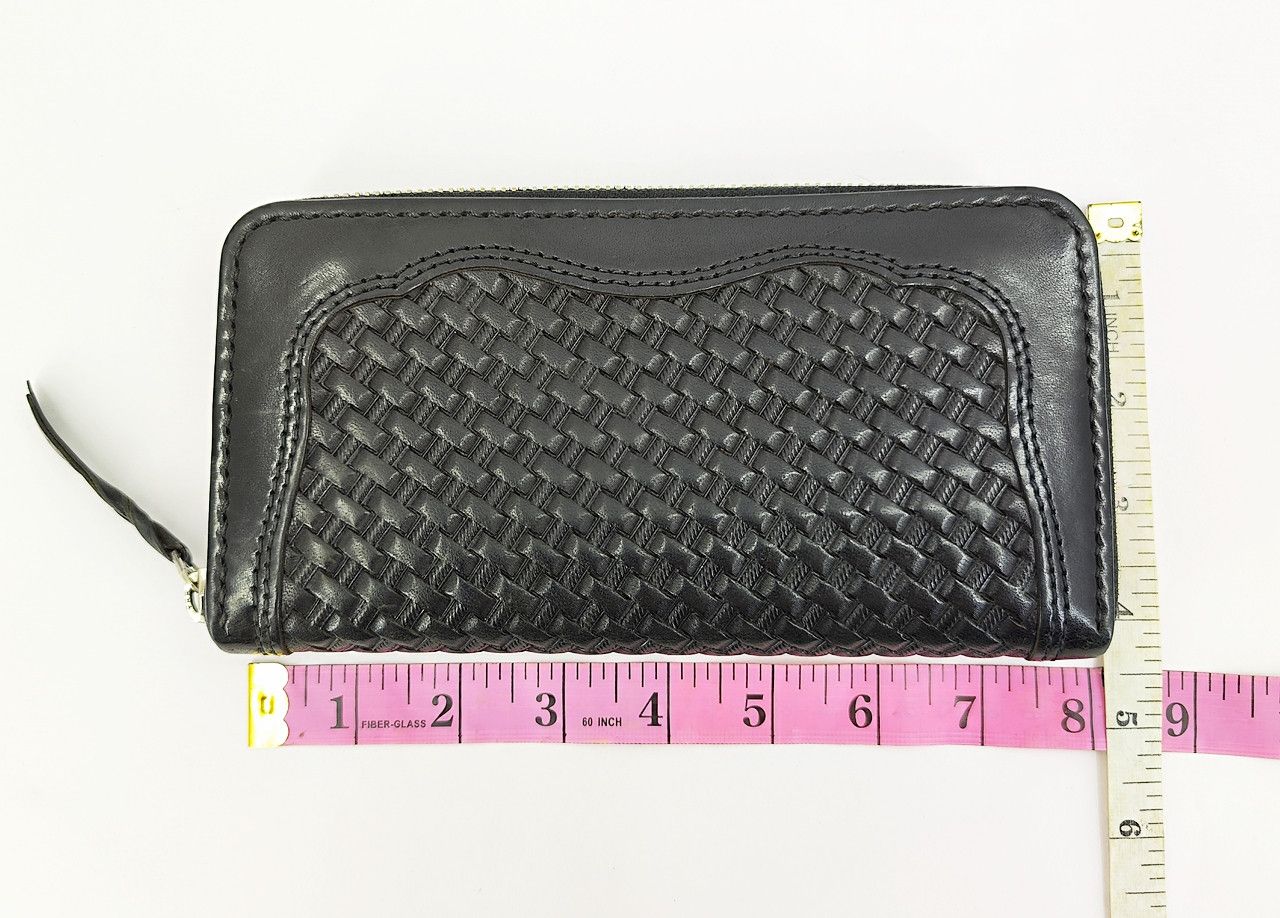 Japanese Brand ONE STAR full leather texture zipper long wallet Size ONE SIZE - 10 Thumbnail