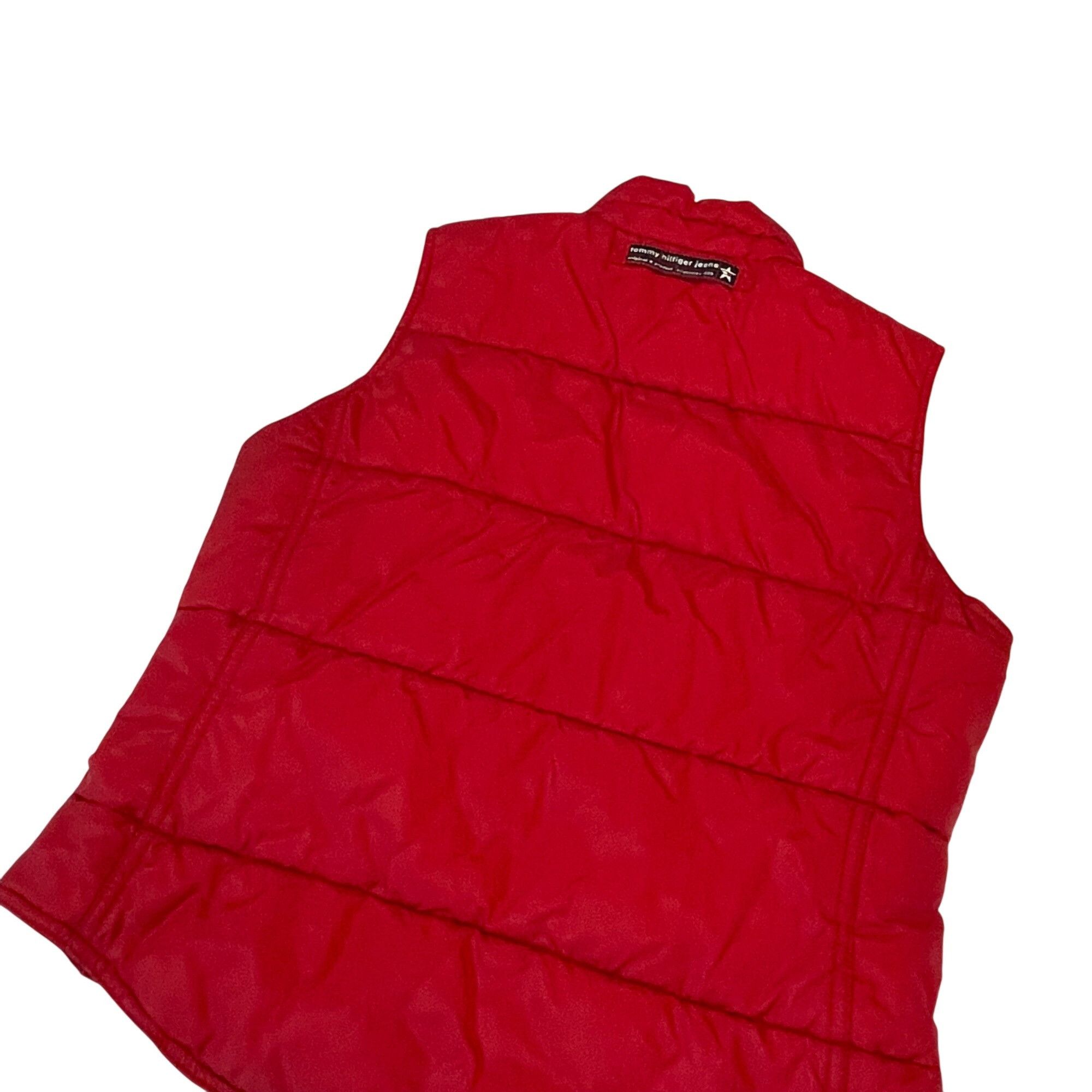 Tommy Jeans Tommy Jeans Red Puffer Vest M Nylon Womens Sleeveless Outerw Size M / US 6-8 / IT 42-44 - 2 Thumbnail