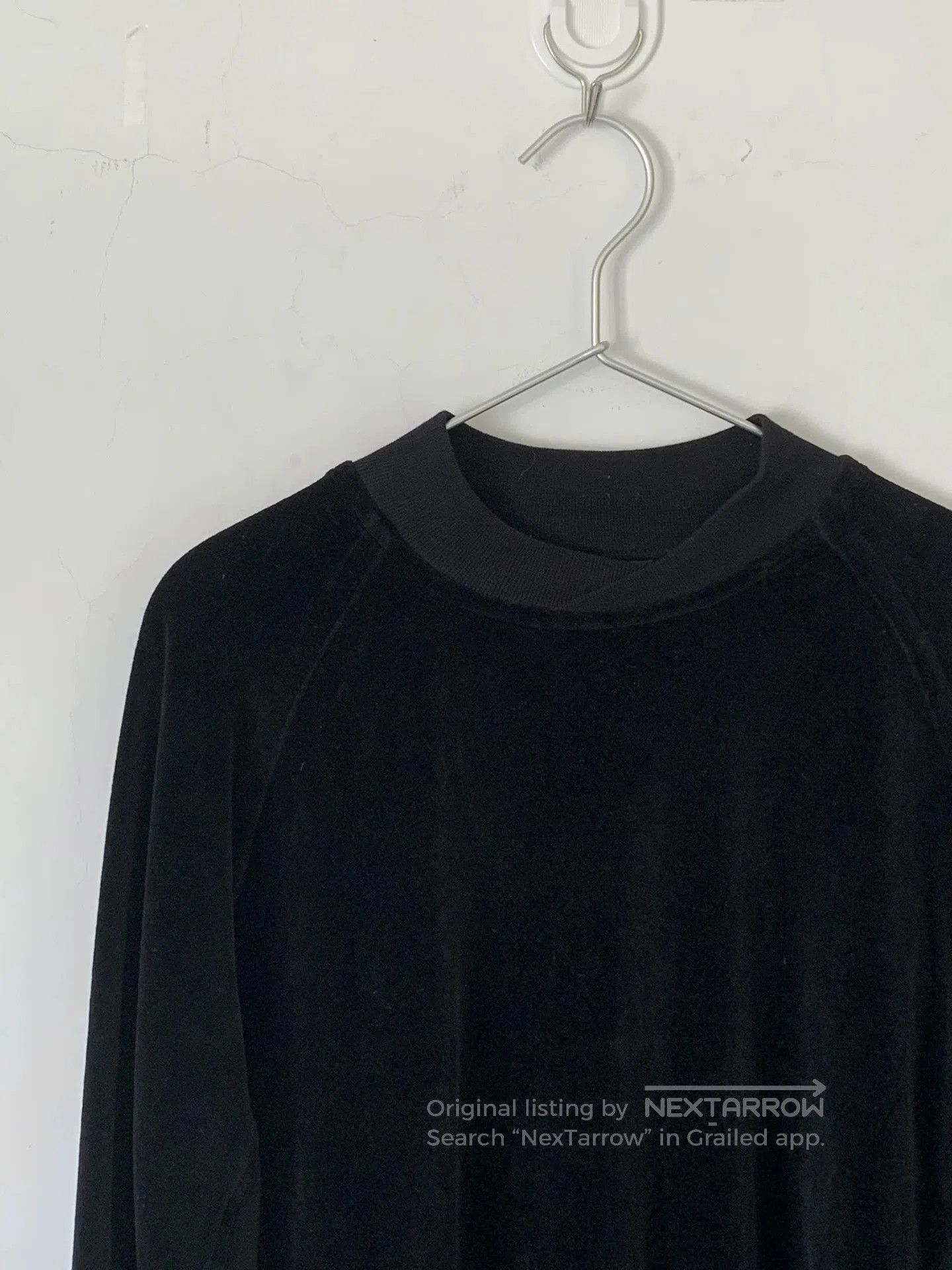 Haider Ackermann Haider Ackermann Black Velvet Sweatshirt. Size US M / EU 48-50 / 2 - 2 Thumbnail