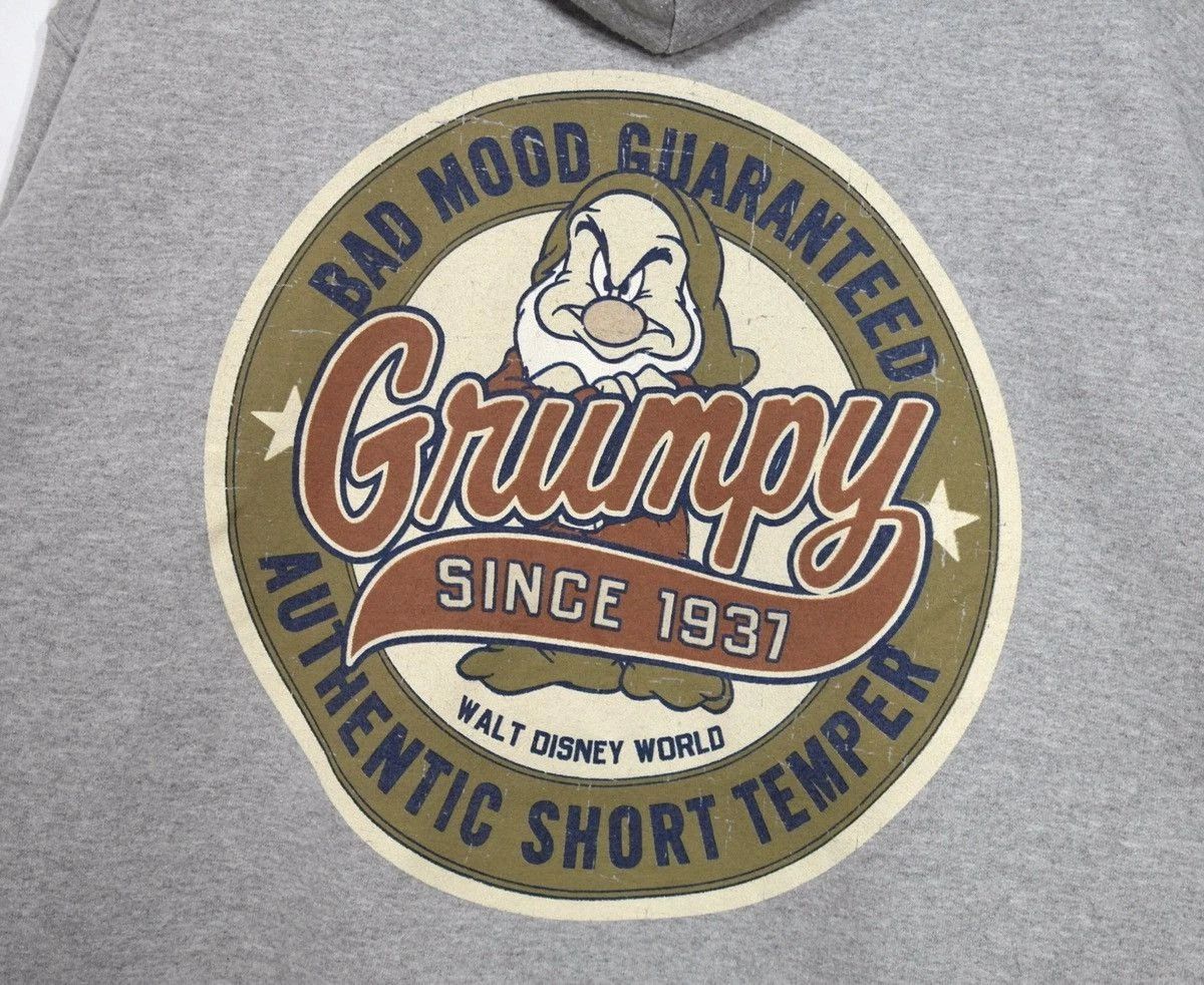 Disney Disney World Vintage Grumpy Zip Hoodie Men's L Gray Size US L / EU 52-54 / 3 - 5 Thumbnail