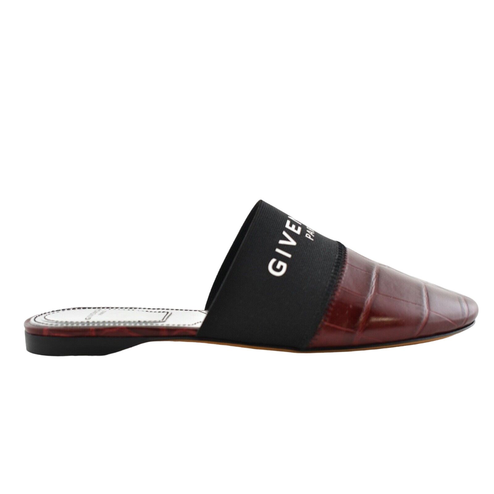Givenchy Givenchy Bedford Paprika Red Black Crocodile Mule Logo Size US 5.5 / IT 35.5 - 1 Thumbnail
