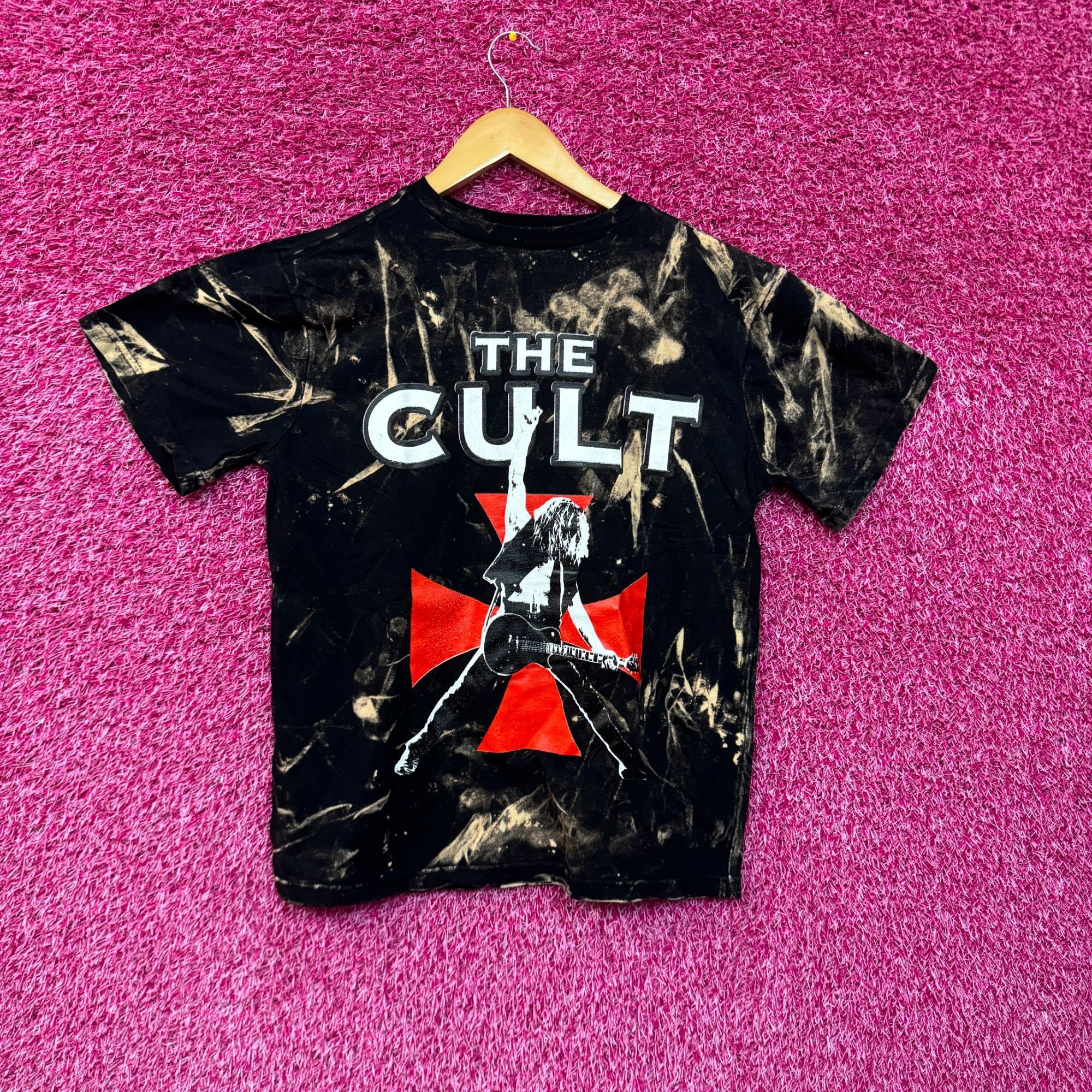 Band Tees The Cult Sonic Temple Goth Show at the Greek Bleach Dye smal Size US S / EU 44-46 / 1 - 1 Thumbnail