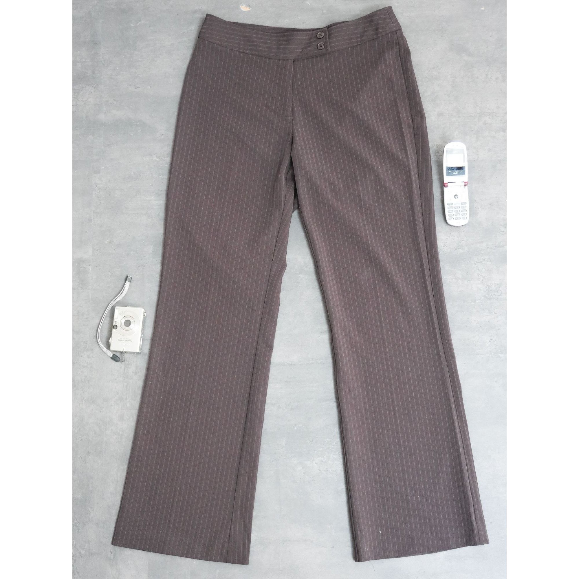 Other Y2k Fairweather Brown Stripes Pants Size 32" / US 10 / IT 46 - 1 Thumbnail
