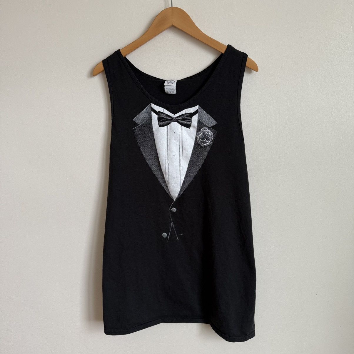 Vintage Vintage Tuxedo Tank Top Delta Pro Graphic Sleeveless Shirt Size US XXL / EU 58 / 5 - 2 Thumbnail