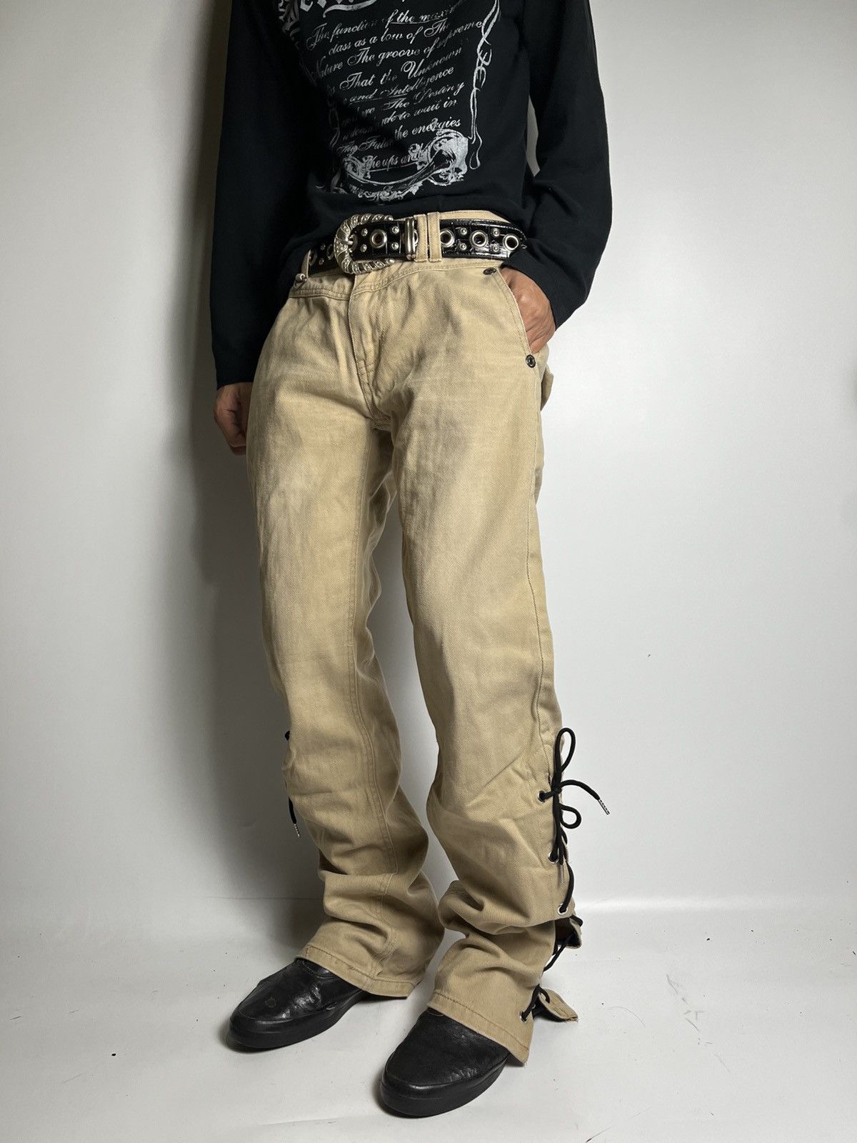 Japanese Brand Lace up Lowbox pant japanese brand Size US 30 / EU 46 - 15 Thumbnail