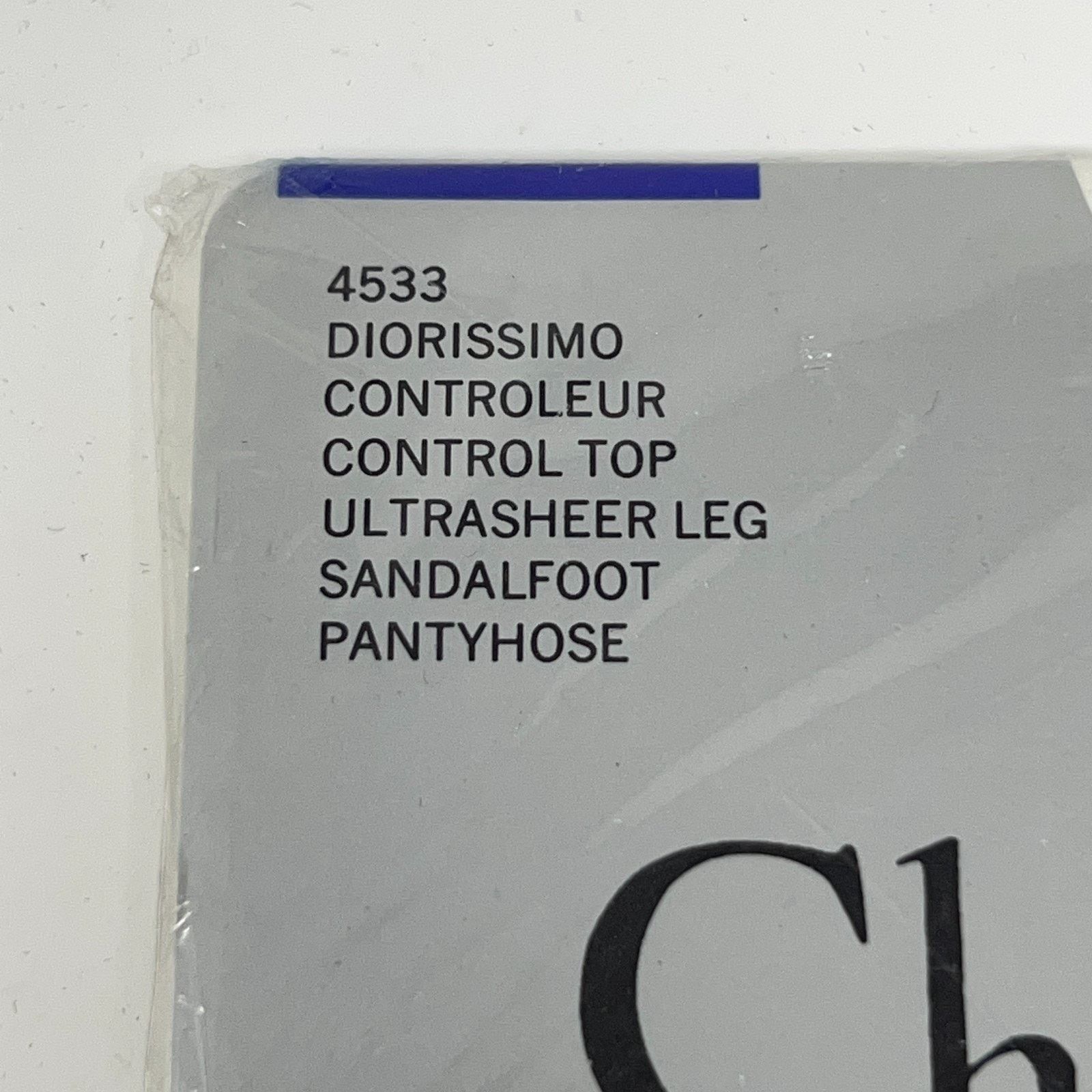 Dior Vintage Christian Dior Control Top Pantyhose Gray Size 4 Size ONE SIZE - 3 Thumbnail