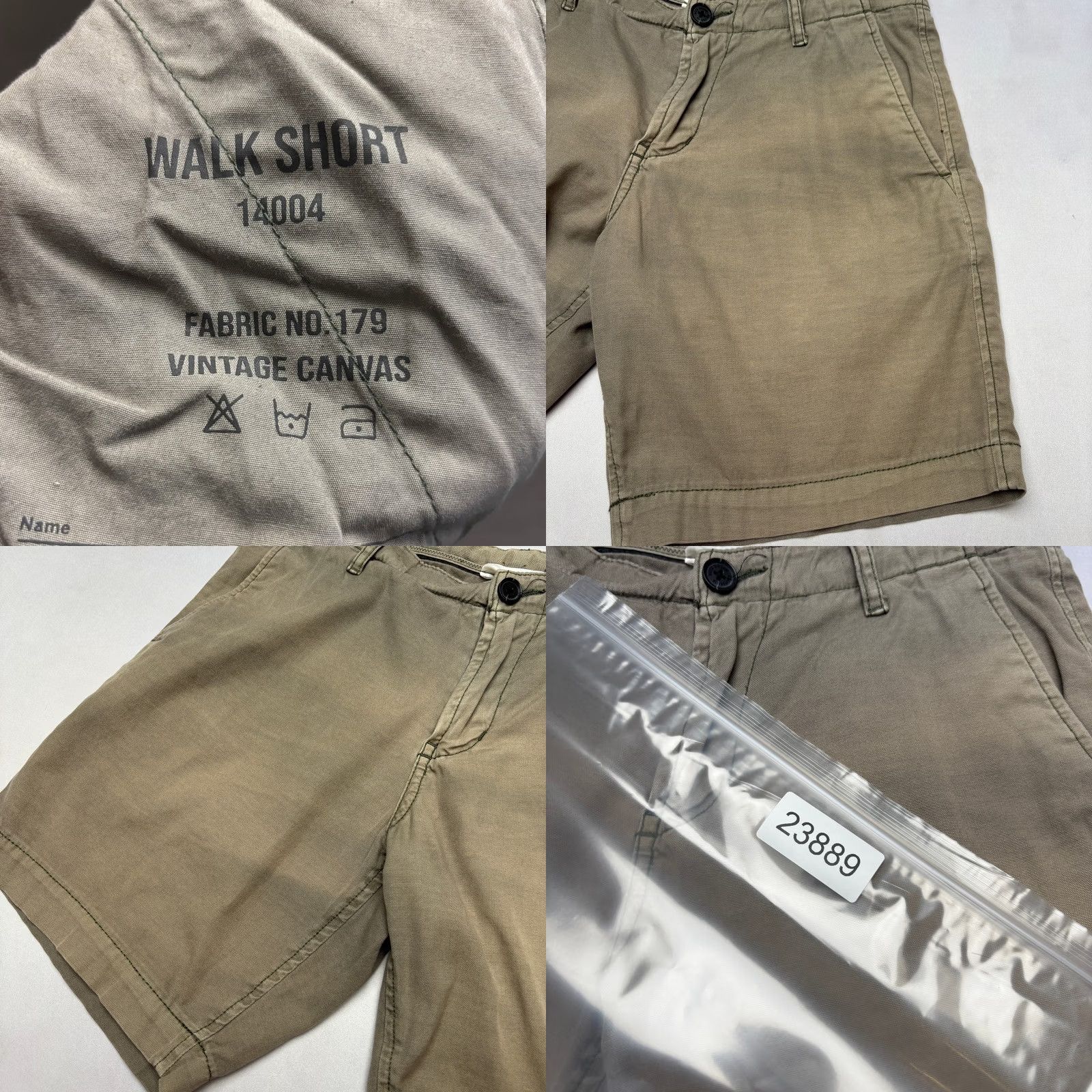 Buck Mason VINTAGE Buck Mason Men's Walk Shorts 28 7.5" Canvas Quiet Luxury Green Size US 28 / EU 44 - 8 Thumbnail