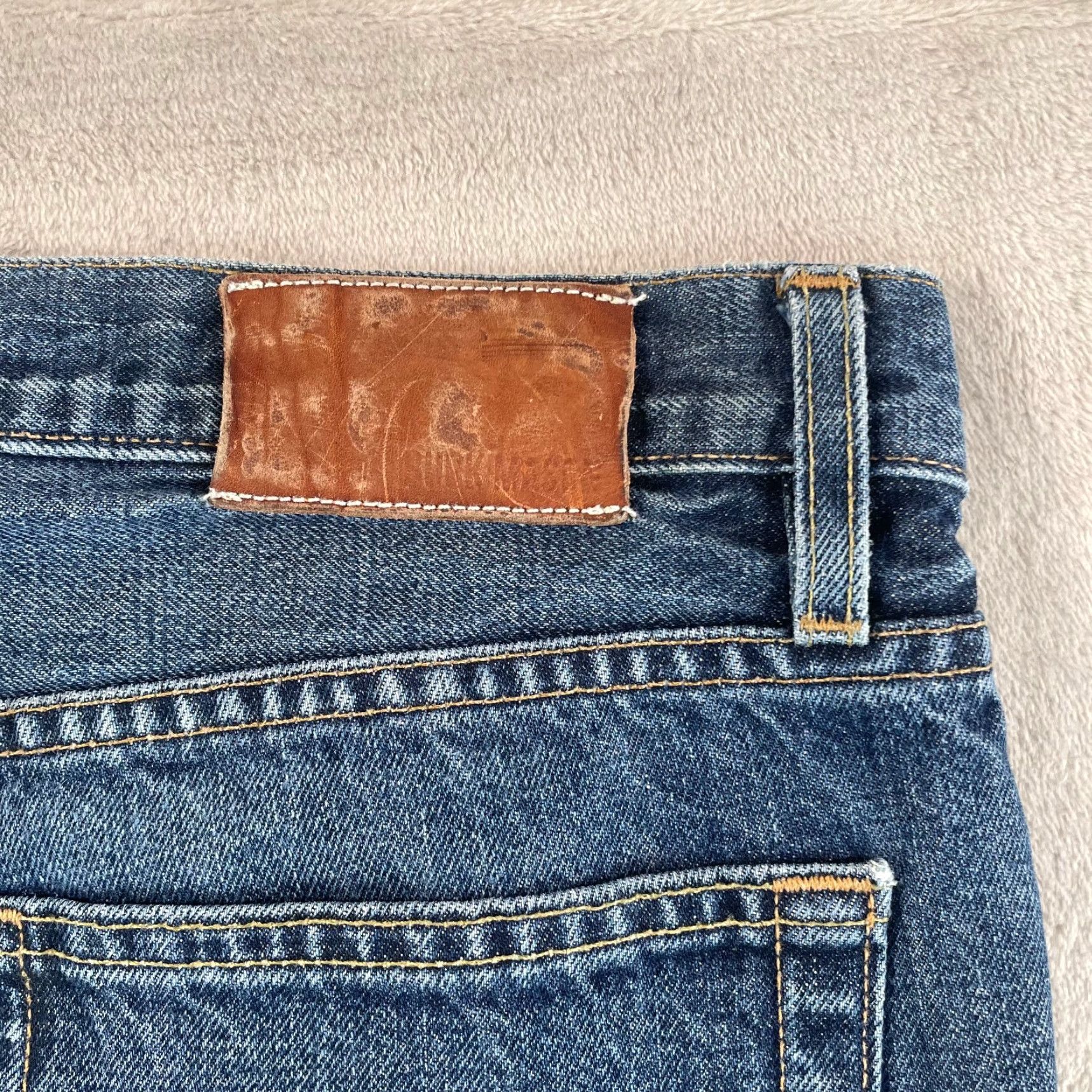 Buck Mason Buck Mason Slim Fit Jeans Men 34x34 Franer Blue Denim Made in USA Buck Mason Jeans Slim Fit 34 Blue USA 5-Pocket Mens Vintage: No Size US 34 / EU 50 - 6 Thumbnail