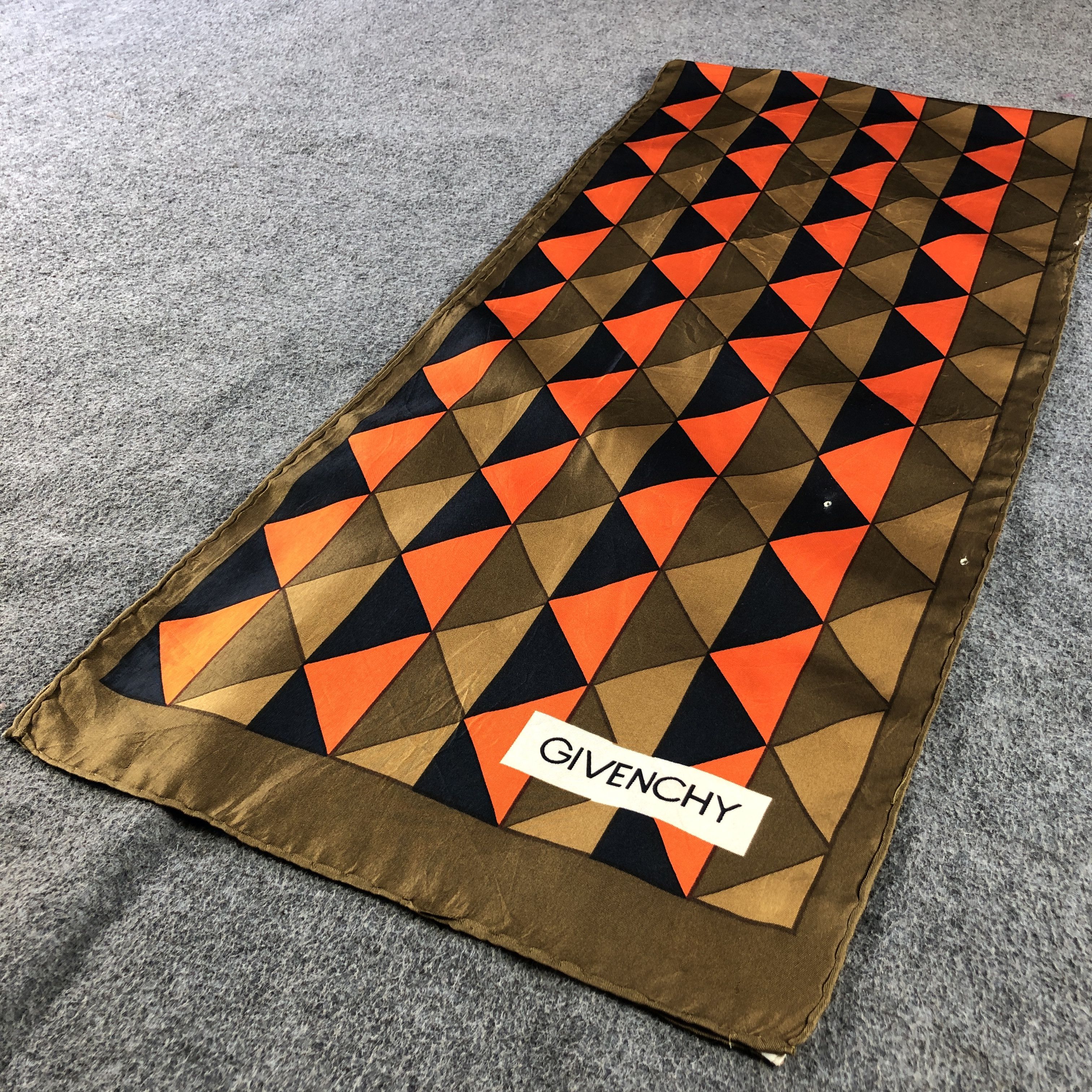 Givenchy Vintage Givenchy Abstract Silk Stole Silk Scarf M1396 Size ONE SIZE - 3 Thumbnail