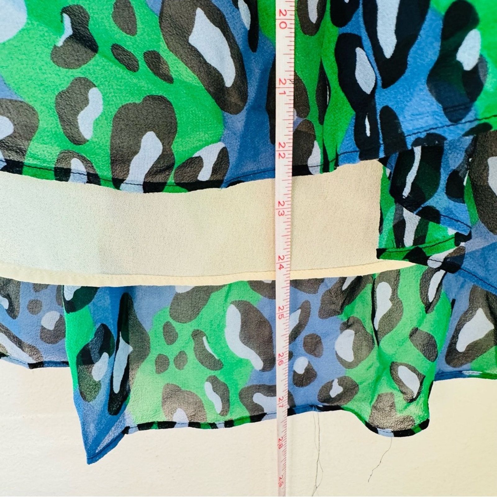 Vintage VINTAGE Blue Green Black Silk Halter Tie Tank Top Blouse Size M / US 6-8 / IT 42-44 - 10 Thumbnail