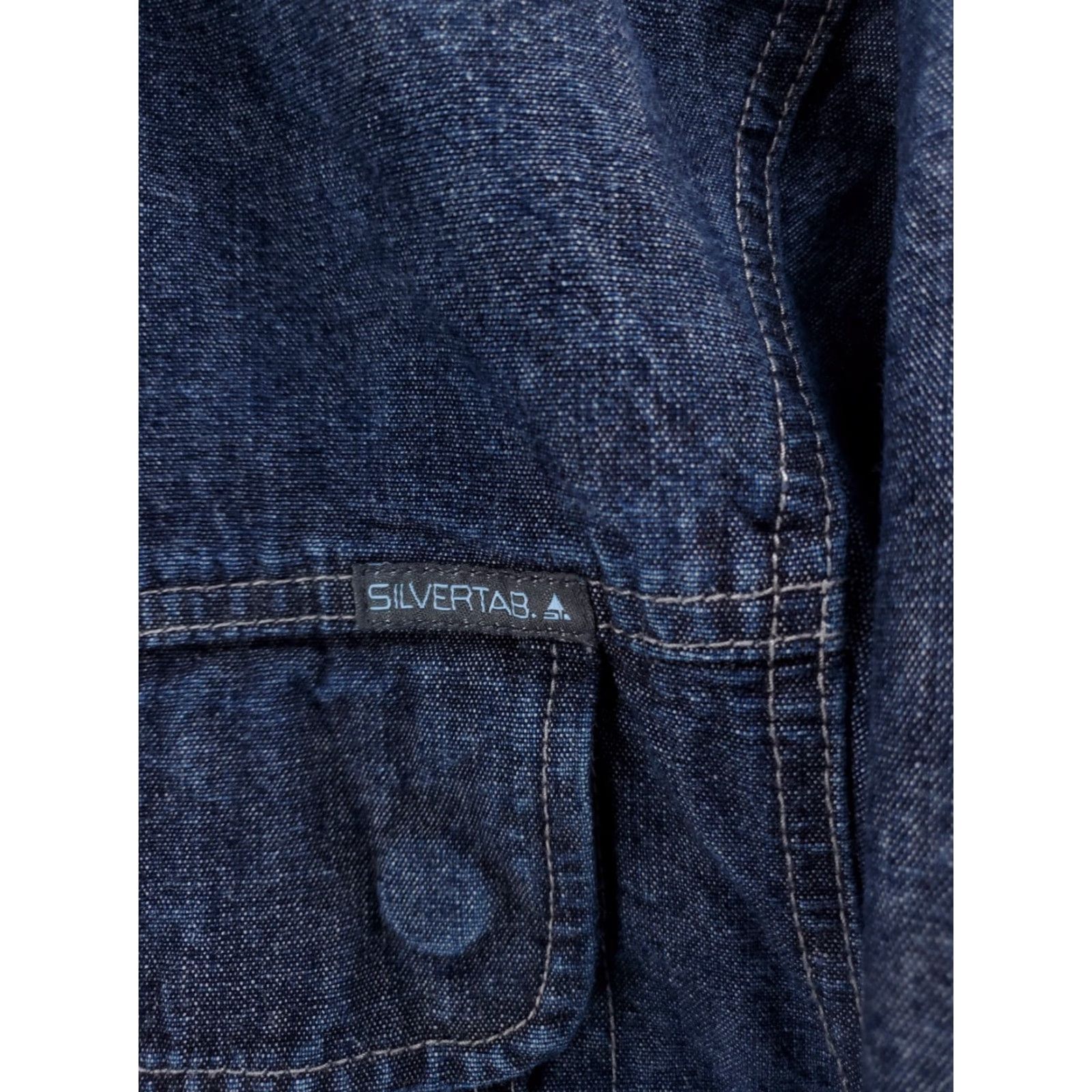 Levi's VINTAGE Levi's Silvertab VTG 90s Denim Full Zip Jacket Long Sleeve Mens L Blue Denim Full Zip Jacket Mens L Size US L / EU 52-54 / 3 - 3 Thumbnail