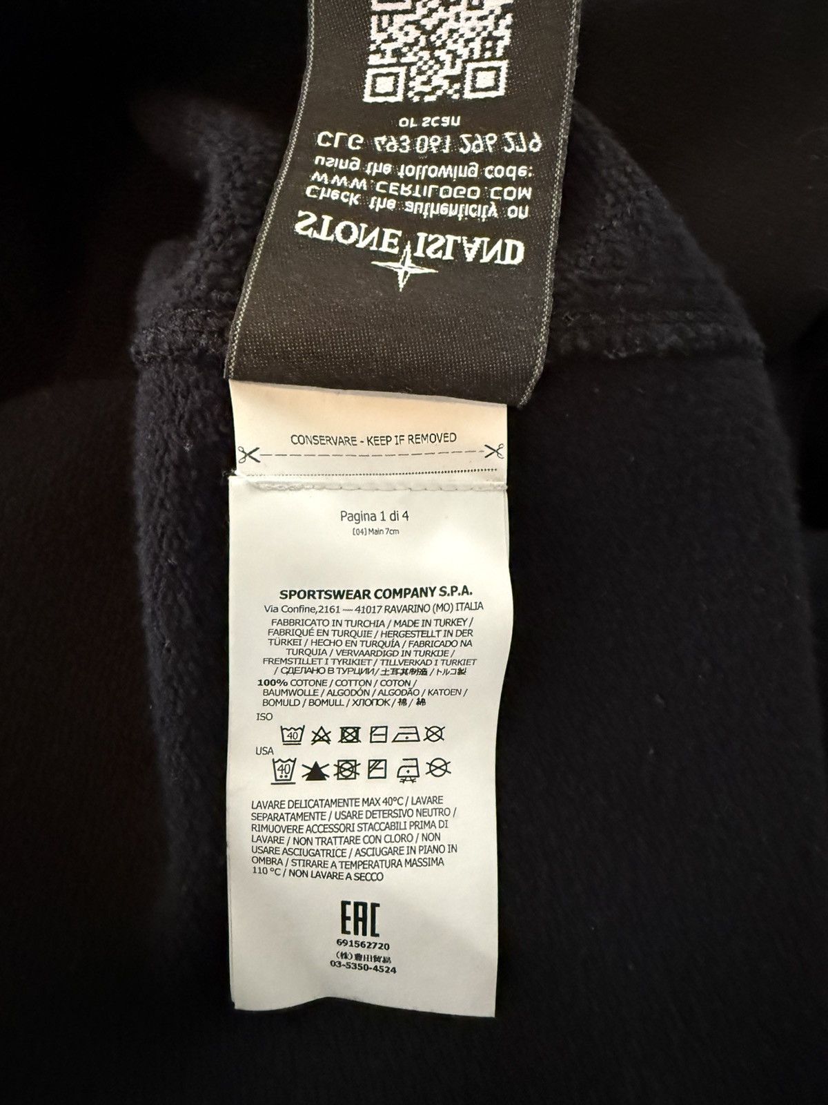 Stone Island Stone Island Cotton Sweater Size US L / EU 52-54 / 3 - 5 Thumbnail