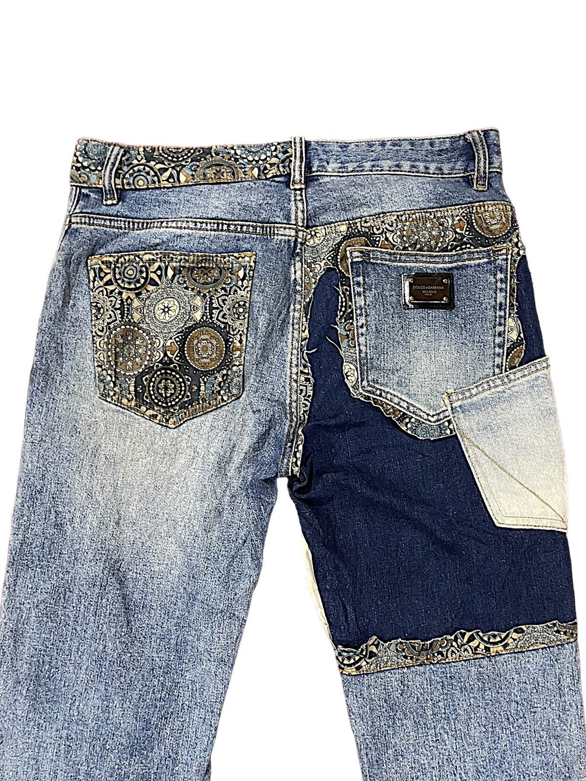 Dolce & Gabbana Designer Nice Design Japan Shasiko Boro Jeans Size US 32 / EU 48 - 5 Thumbnail
