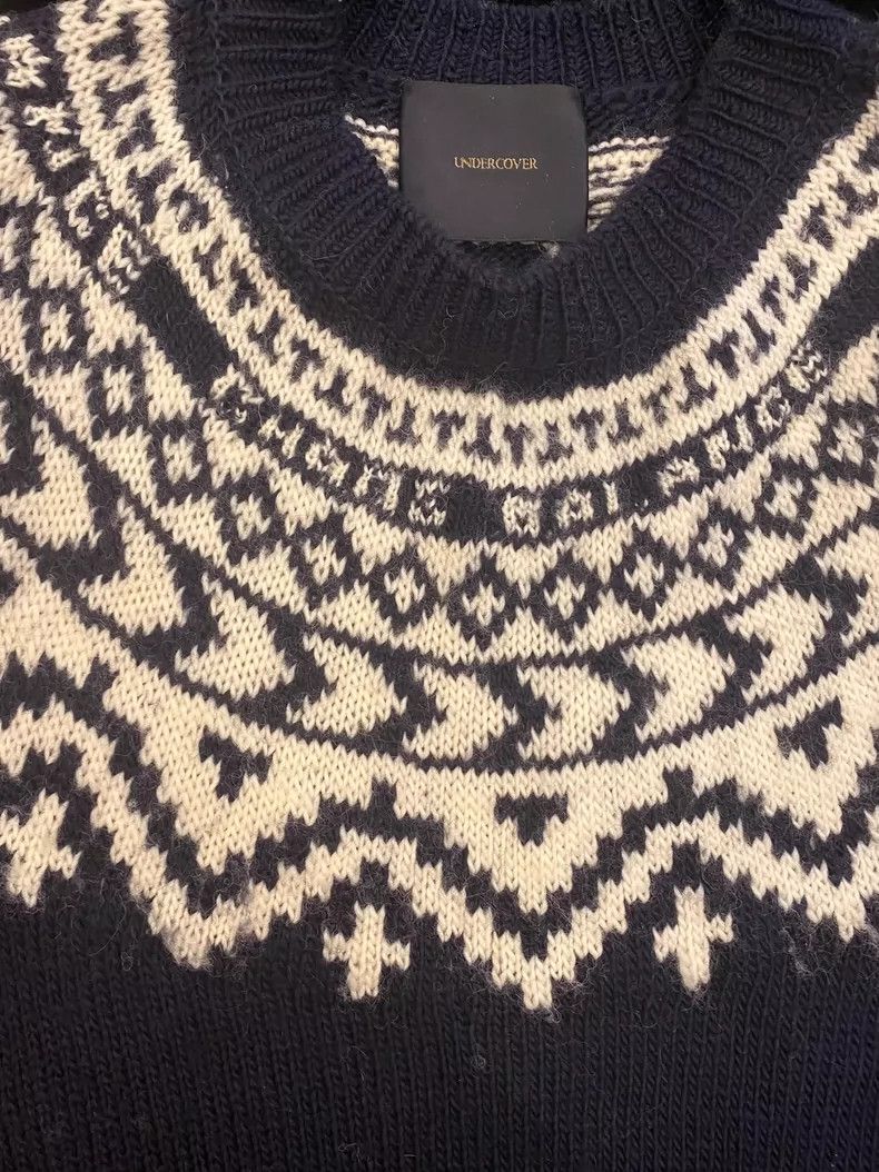 Undercover Undercover 14aw Main Line Pure Wool National Snow Handle S Size US L / EU 52-54 / 3 - 3 Thumbnail