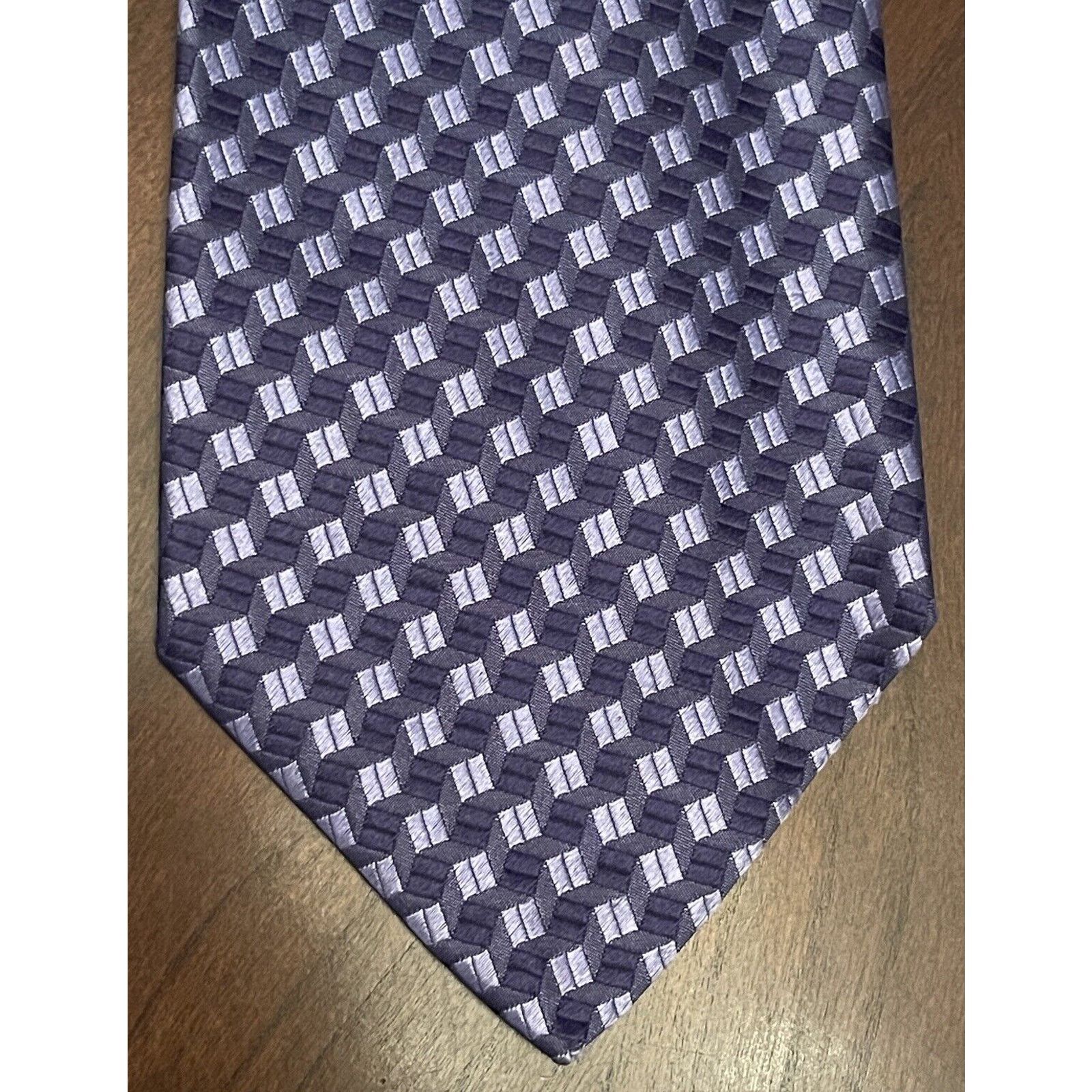 Geoffrey Beene Geoffrey Beene Blue 100% Silk Men’s Neck Tie Made In Italy Size ONE SIZE - 1 Thumbnail