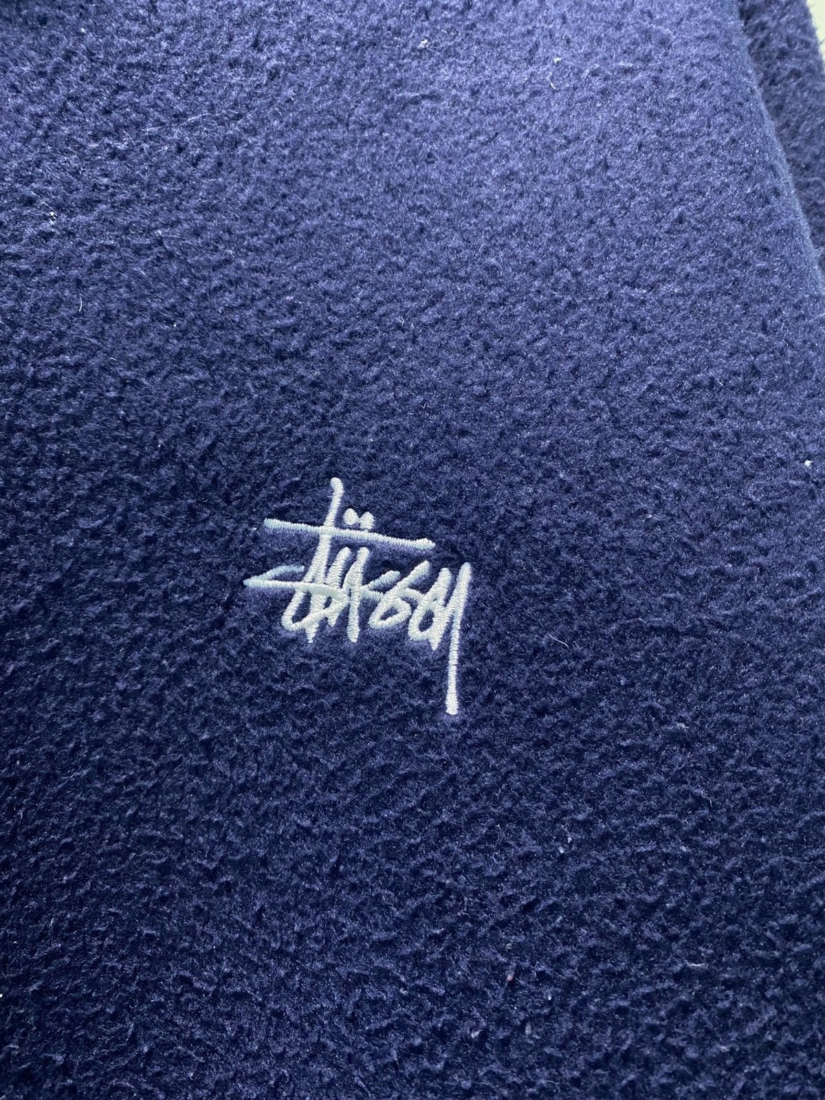 Stussy Vintage 90s Stussy Fleece Embroidered Logo HalfZipper Jacket Size US M / EU 48-50 / 2 - 7 Thumbnail