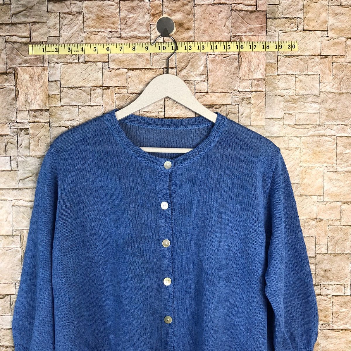 Japanese Brand Japanese Brand Blue knitwear Cardigan #A867 Size L / US 10 / IT 46 - 2 Thumbnail
