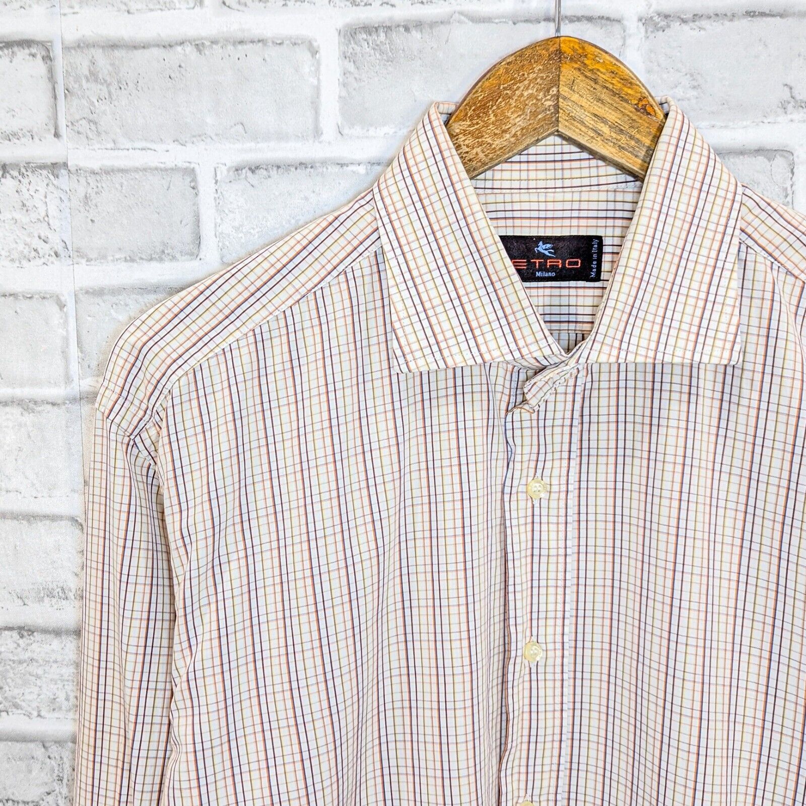 Etro ETRO Milano Button up Shirt Multi color grid check cotton Size US L / EU 52-54 / 3 - 5 Thumbnail