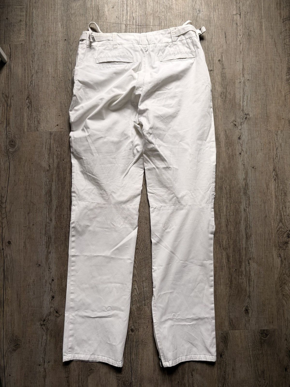 Helmut Lang AW99 Helmut Lang Astro Biker light cotton Pants Size US 26 / EU 42 - 2 Thumbnail