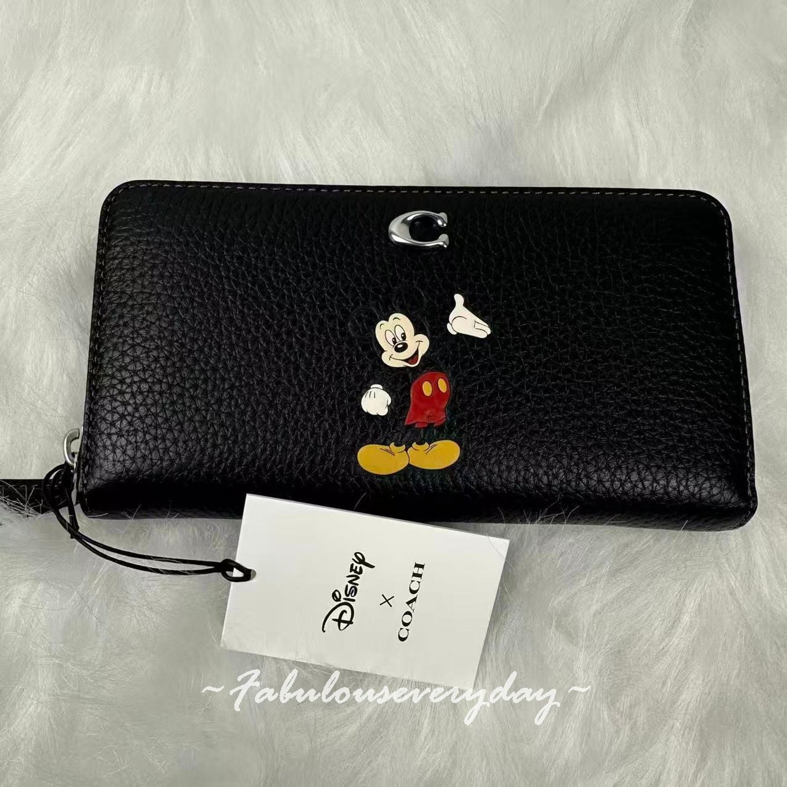 Coach Disney X Coach Essential Accordion Zip Wallet Black Mickey Size ONE SIZE - 2 Thumbnail