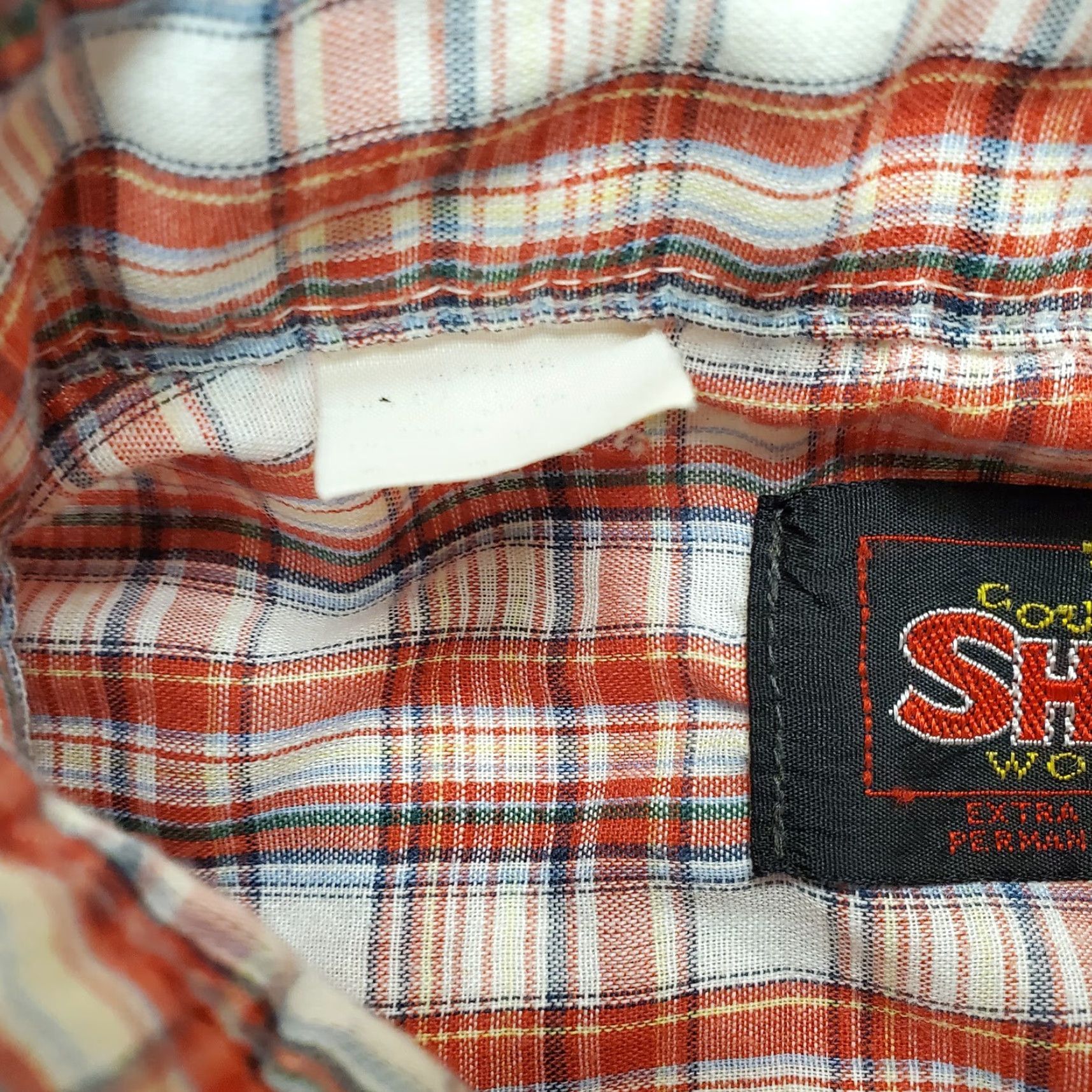 Vintage VINTAGE Country Shirt Works Shirt Mens XL Red Plaid Pearl Snap Western Shirt Size US XL / EU 56 / 4 - 7 Thumbnail