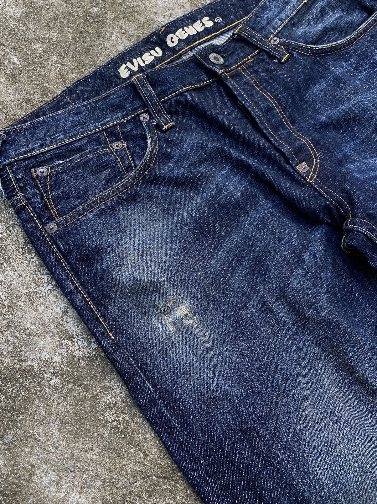 Evisu × Japanese Brand × Vintage EVISU GENES JEANS Size US 34 / EU 50 - 10 Thumbnail