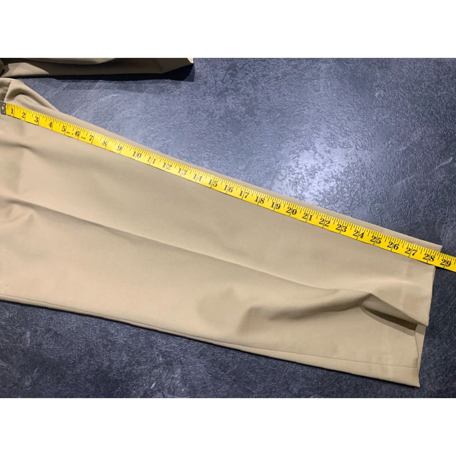 Perry Ellis VINTAGE Perry Ellis Pants Men's 38x29 Portfolio Premium Twill No Iron Stretch Uniform Antelope Khaki Dress Pants Size US 38 / EU 54 - 4 Thumbnail