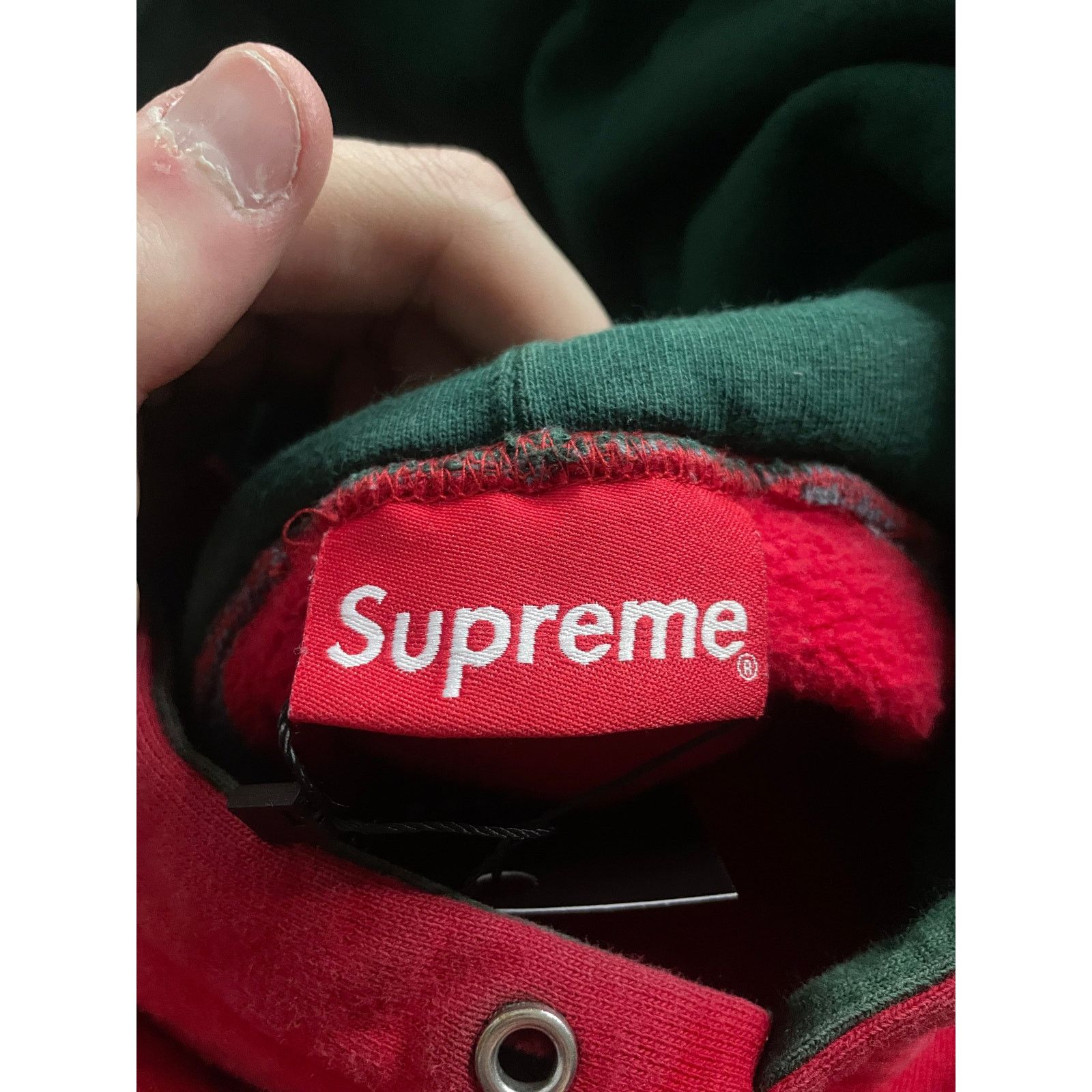 Supreme Supreme Hooded Logo Hoodie Red Multi Used Medium Size US M / EU 48-50 / 2 - 4 Thumbnail