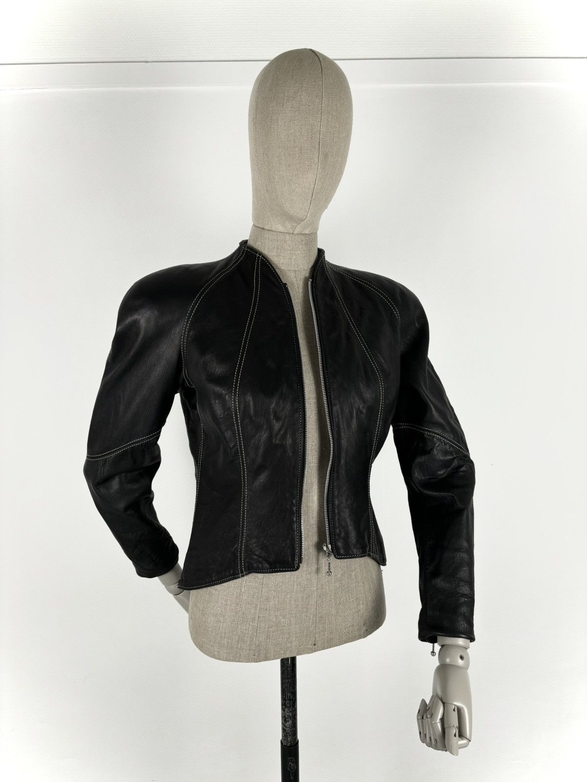 Other VTG NORTHBOUND LEATHER 6000 Contoured Canada BDSM Full-Zip Jacket Bomber 12 Size M / US 6-8 / IT 42-44 - 6 Thumbnail